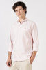 Blush Harbor Cotton Regular Fit Pink Striped Shirt