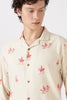 Desert Riders Cotton Box Fit Beige Printed Shirt