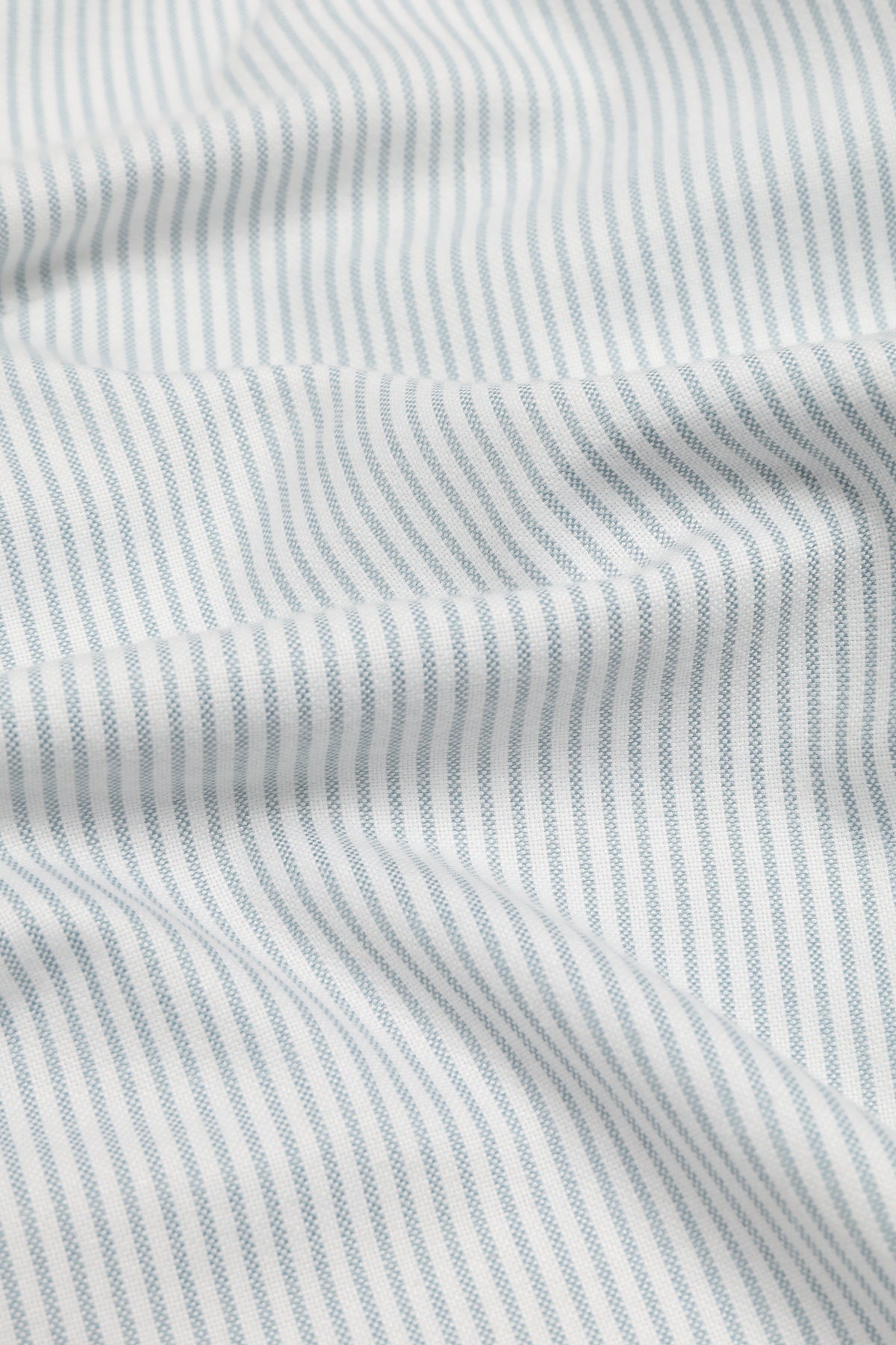 Floral Contrast Pocket Pinstripe Blue Wide Collar Shirt