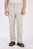 Linen-style Straight Fit Beige Pant