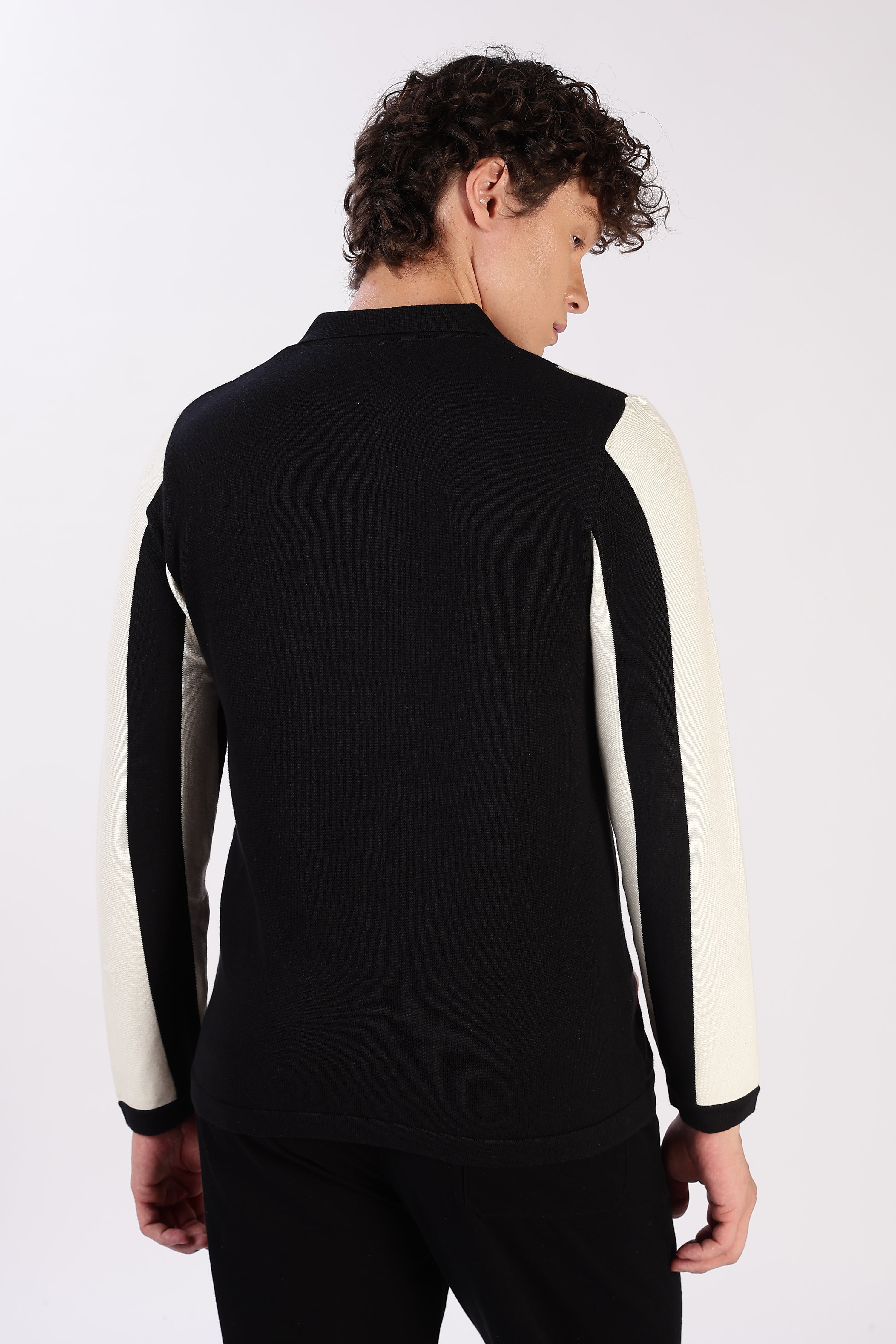 Heritage Crest Cream Striped Knit Polo