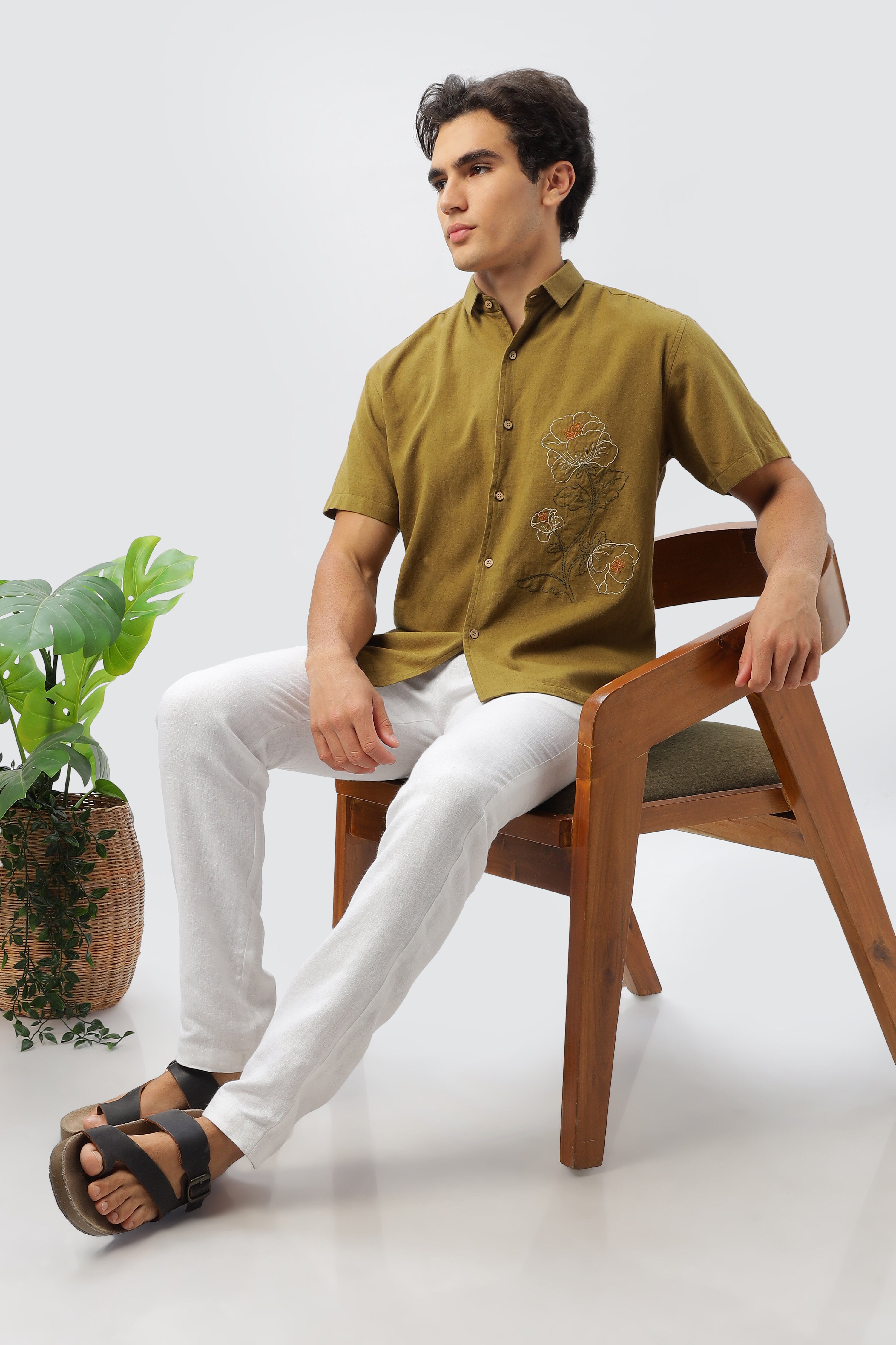 Petalscape Embroidered Shirt