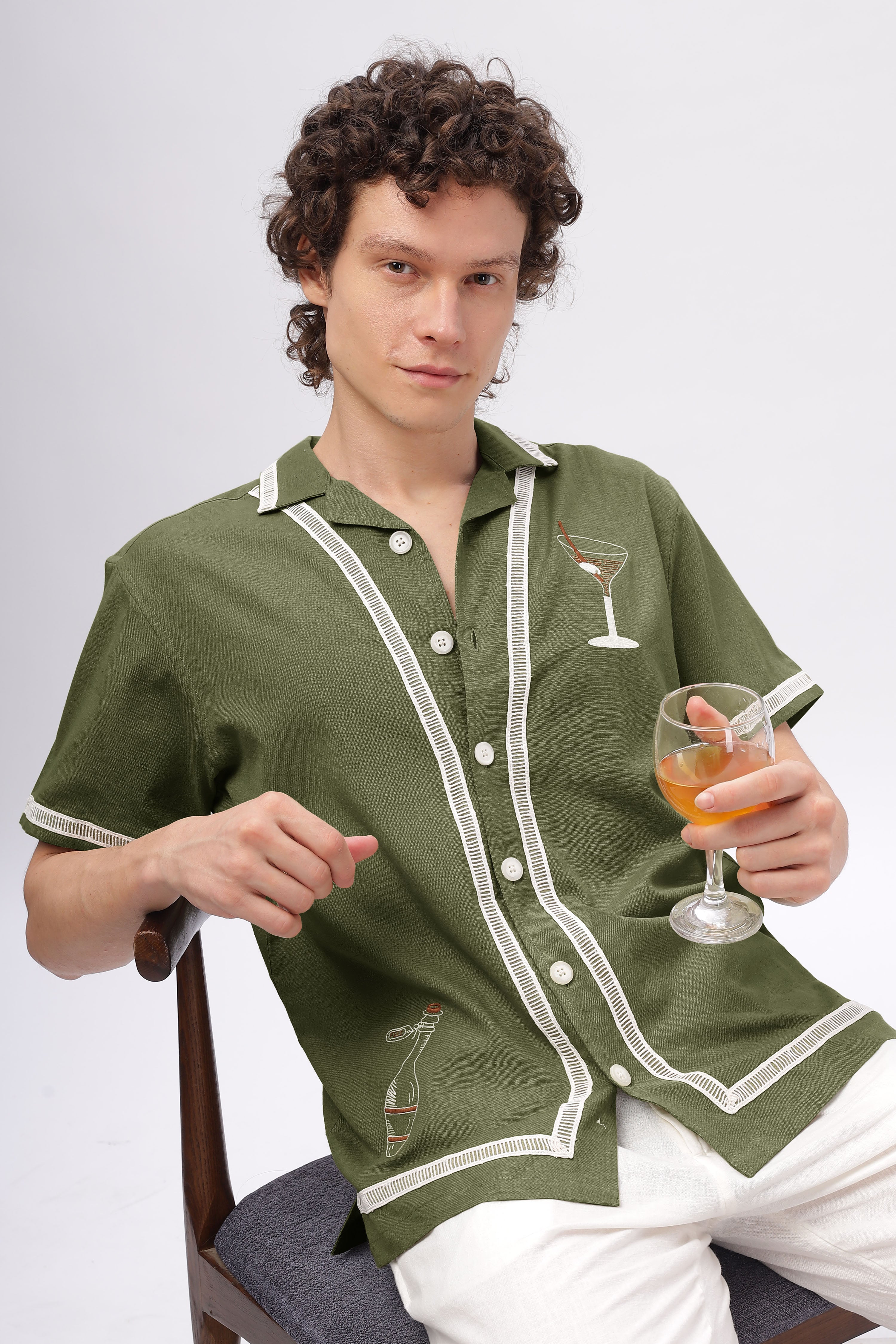 Amalfi Sundowner Embroidery Shirt