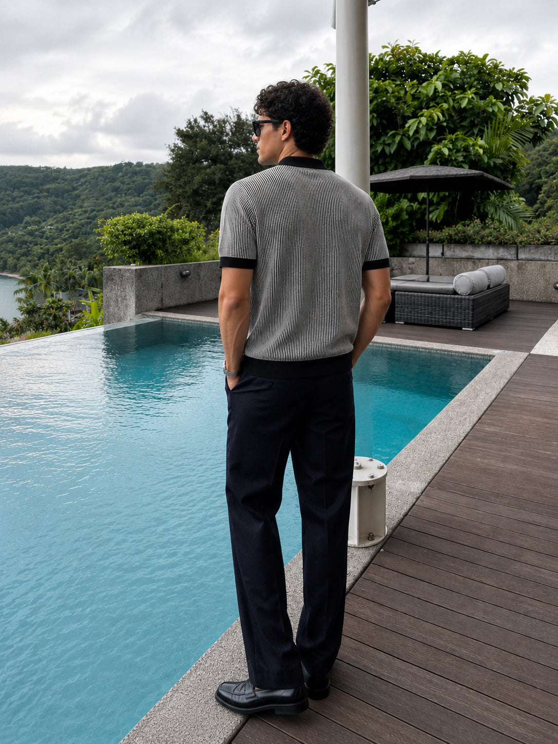 Modern Knit Polo T-shirt 100% Cotton Co-ord Set outfit for men