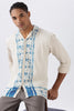 Bloom Summer Panel Cotton Box Fit Beige Shirt