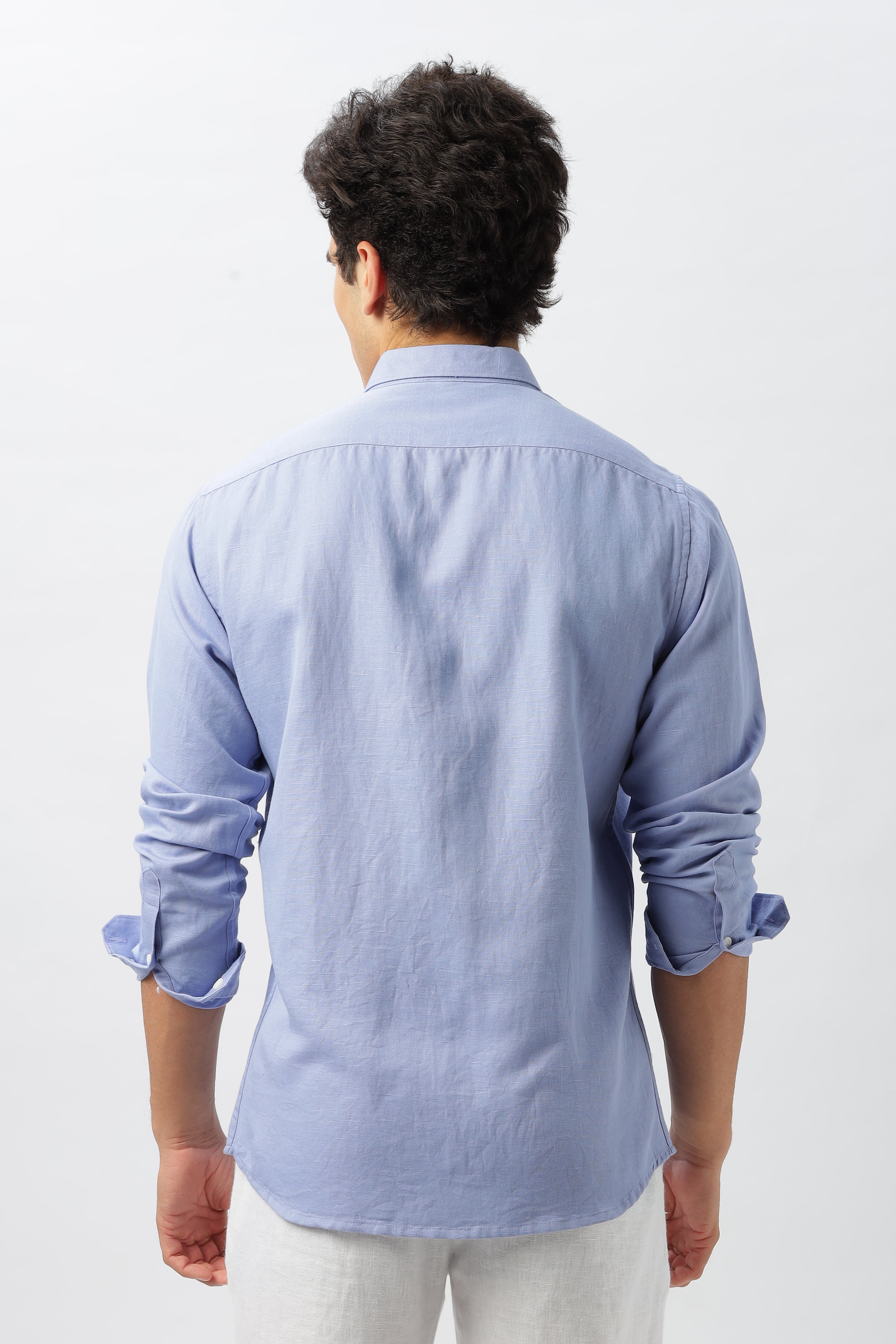 Sundown Sail Blue Embroidered Shirt