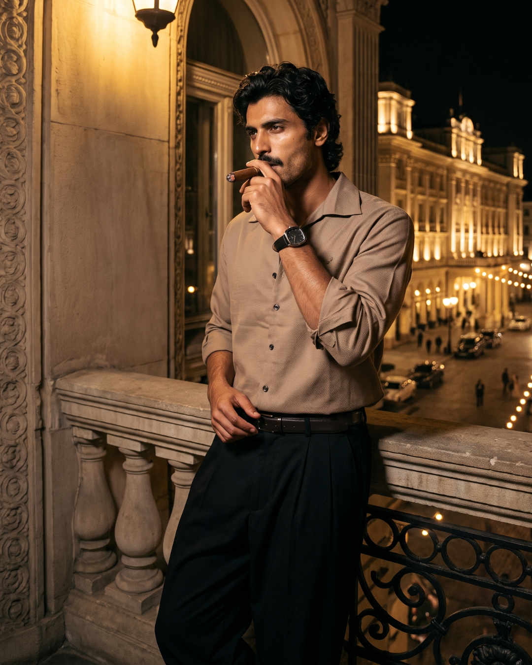 The Cigar Brown Cotton- Button Down Spread Collar Shirt