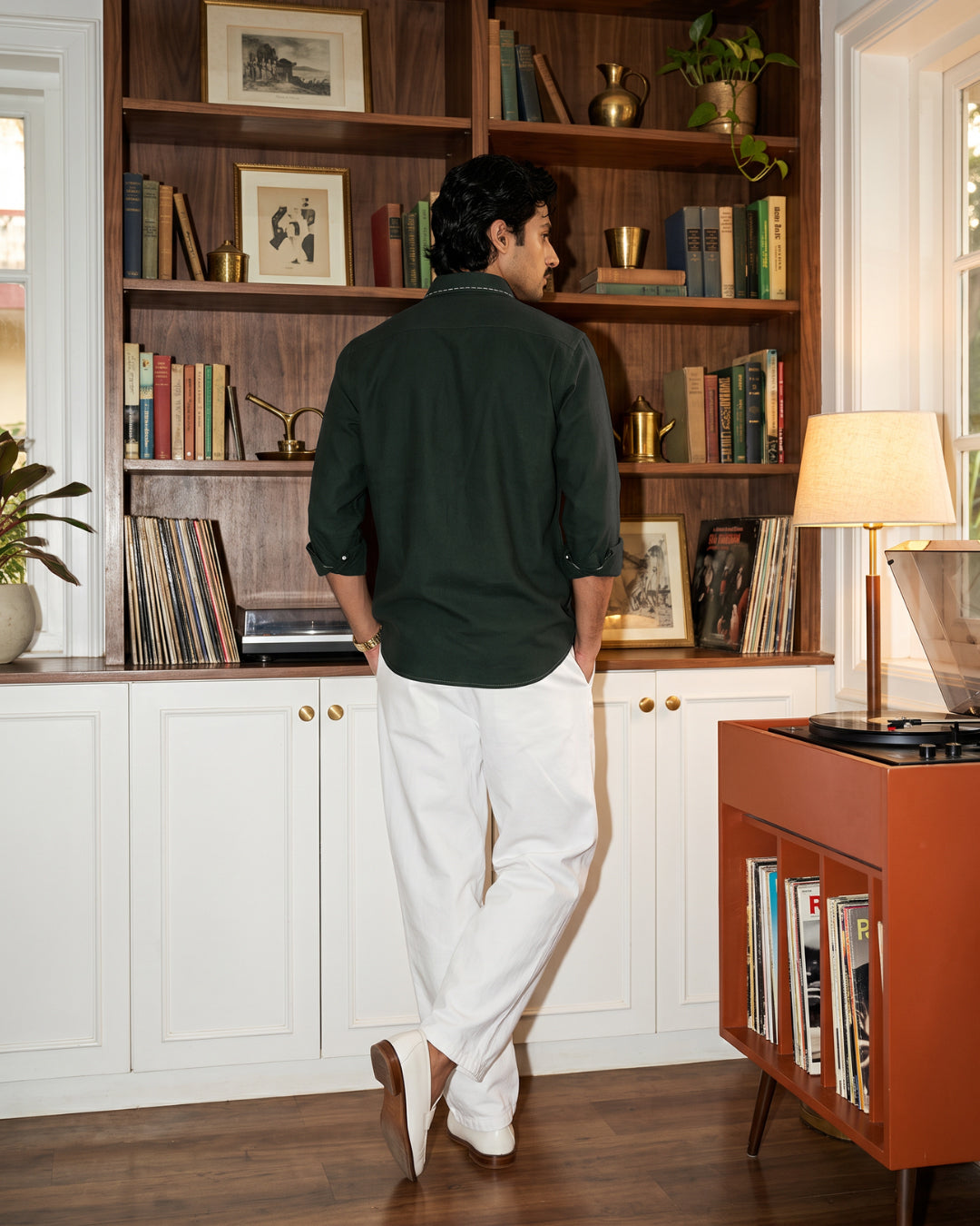 Forest Green – Chawal Takka with Bouble Pocket Shirt