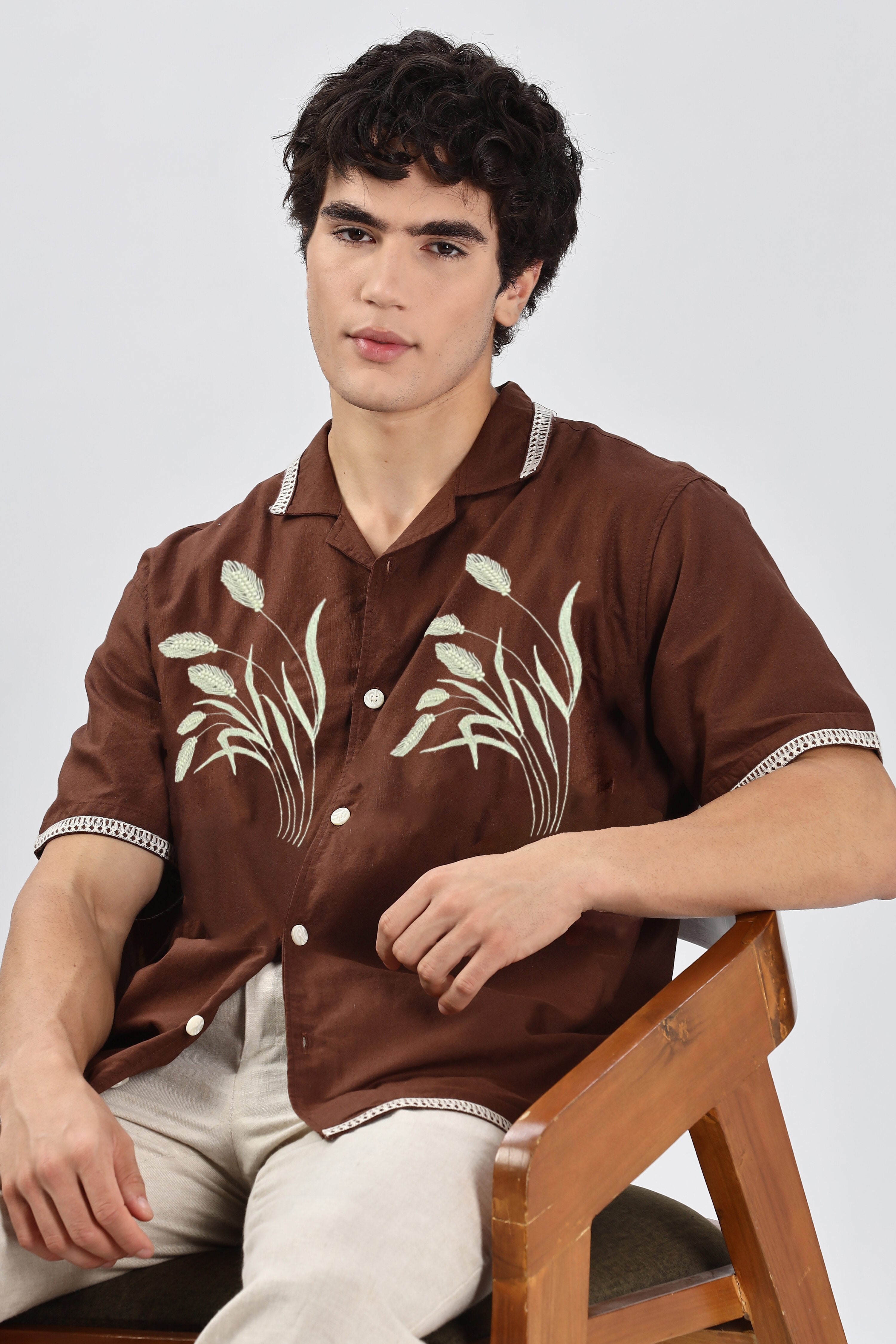 Houston Barley Embroidery Shirt