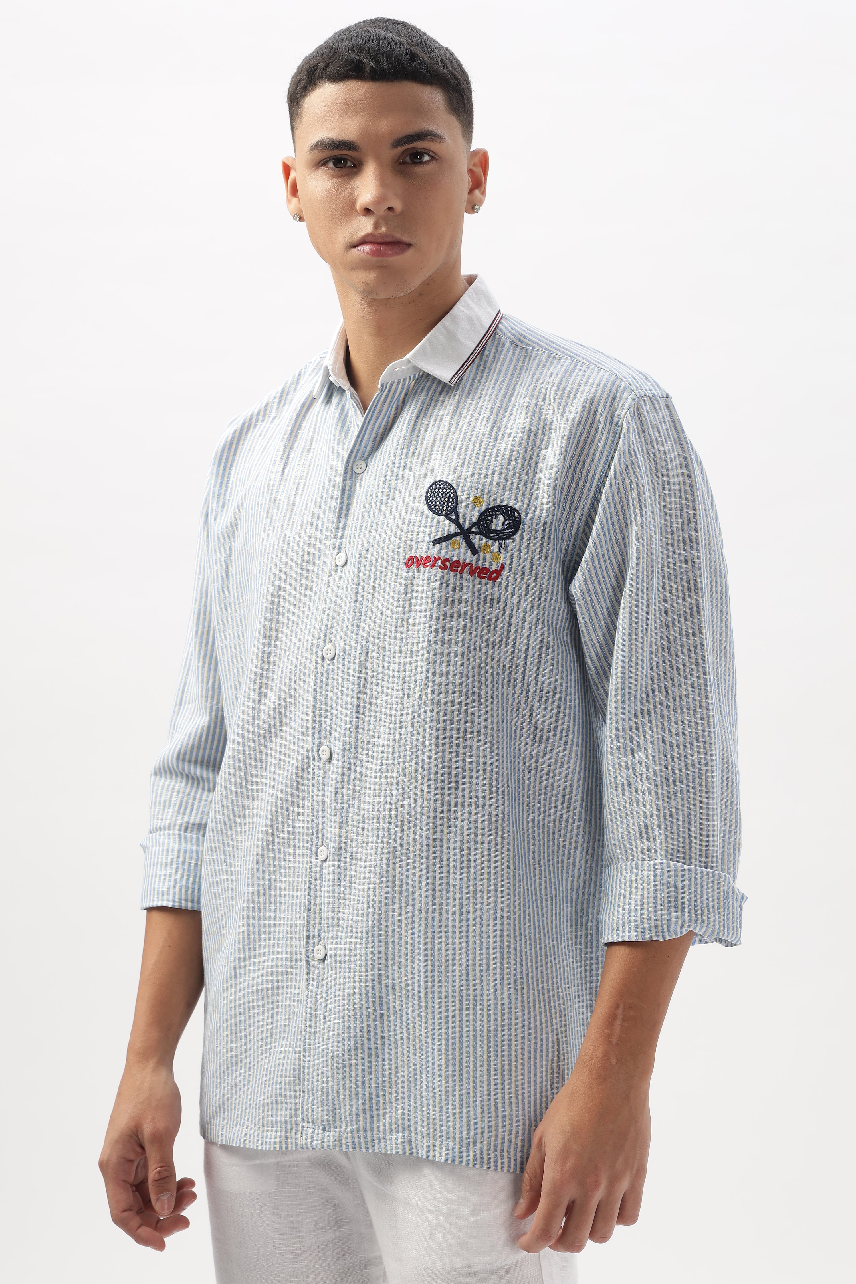 Nouveau Riche Stripes 100% Cotton Shirt