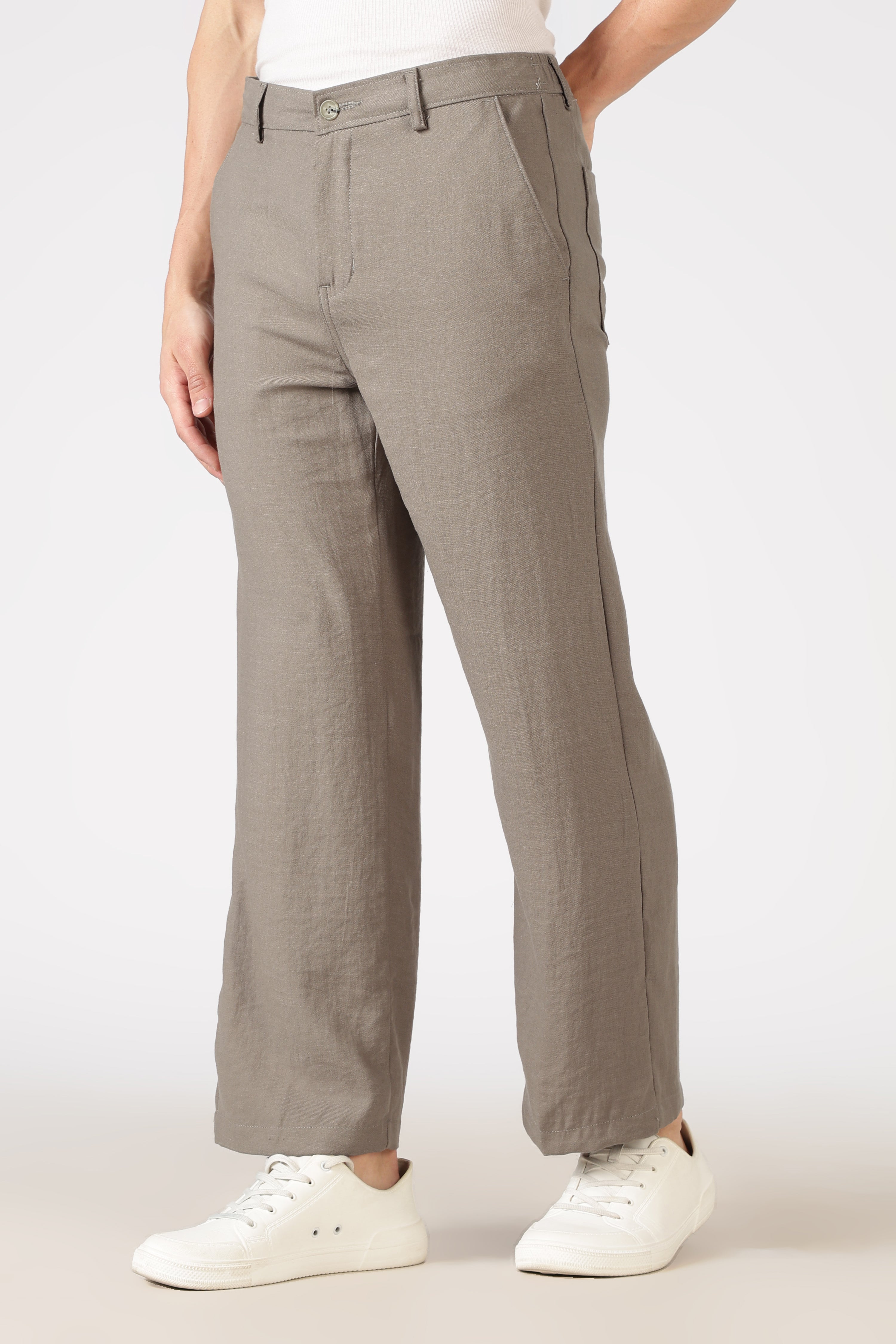 Free Flow 100% Cotton Parallel Fit Pants