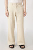 Coasta Textured Parallel Fit Cream Pants