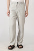 Linen-style 100% Cotton Straight Fit Grey Pant