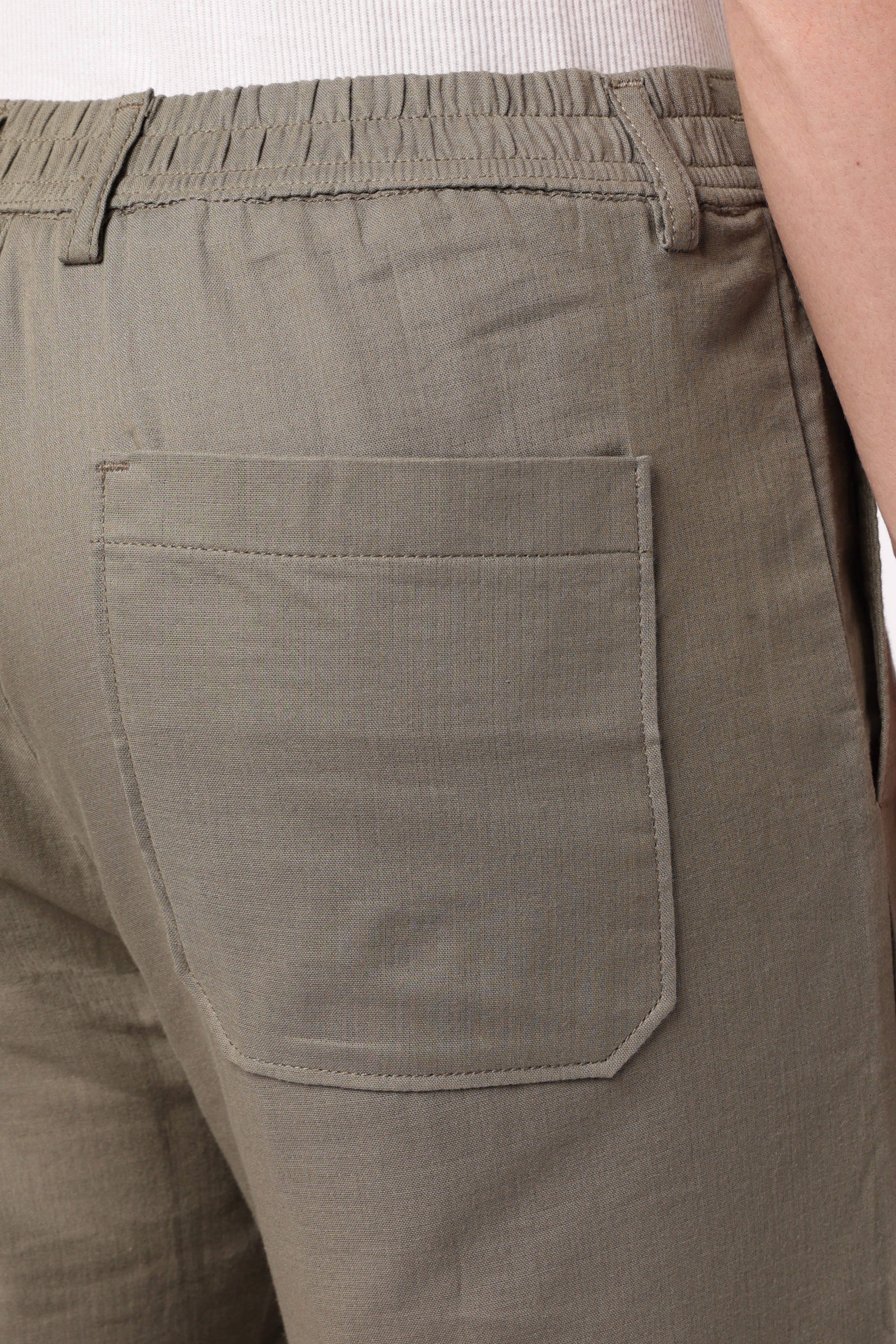 Linen-style 100% Cotton Straight Fit Mint Green Pant