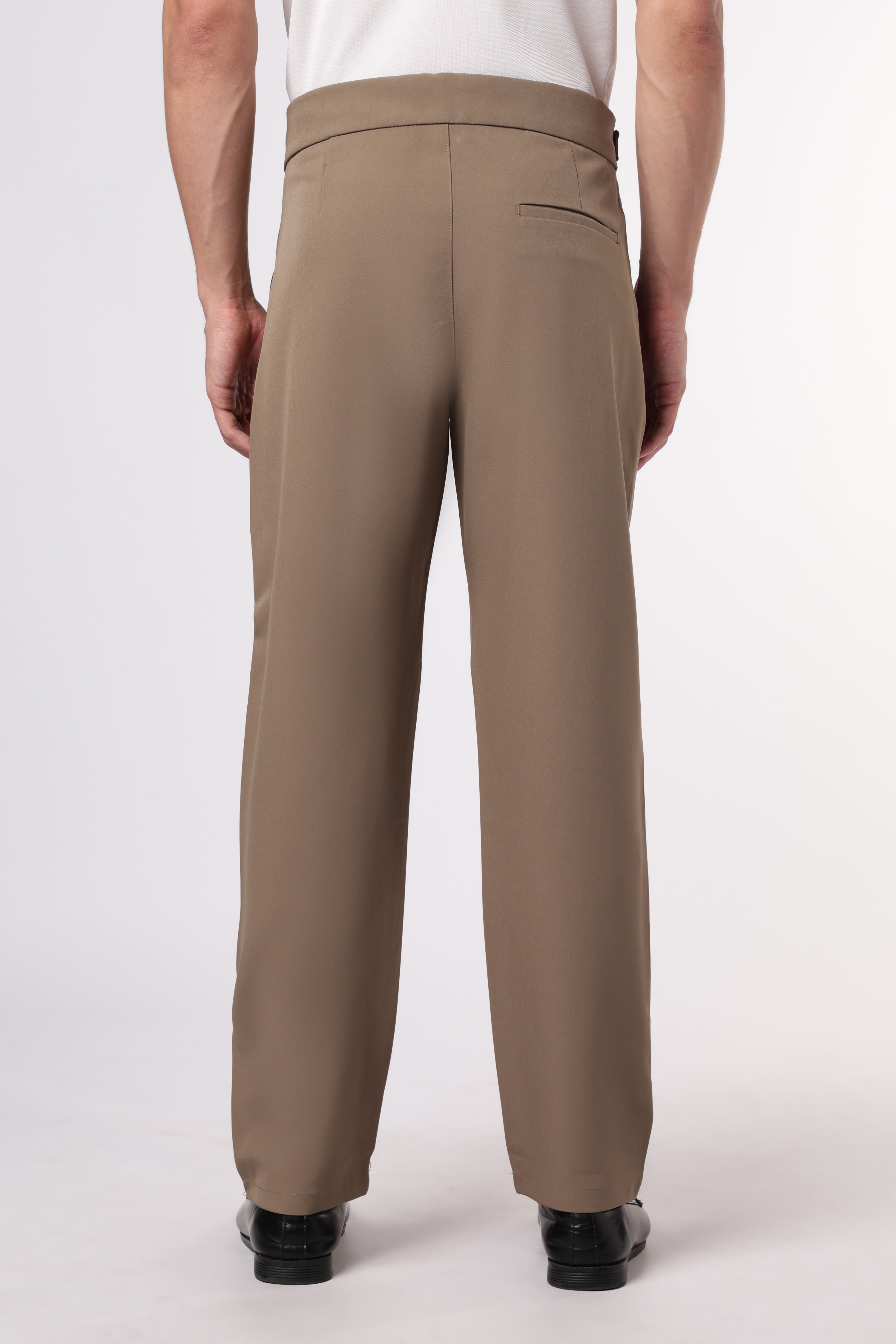 Taupe Tailored Italian style Khaki  Pants