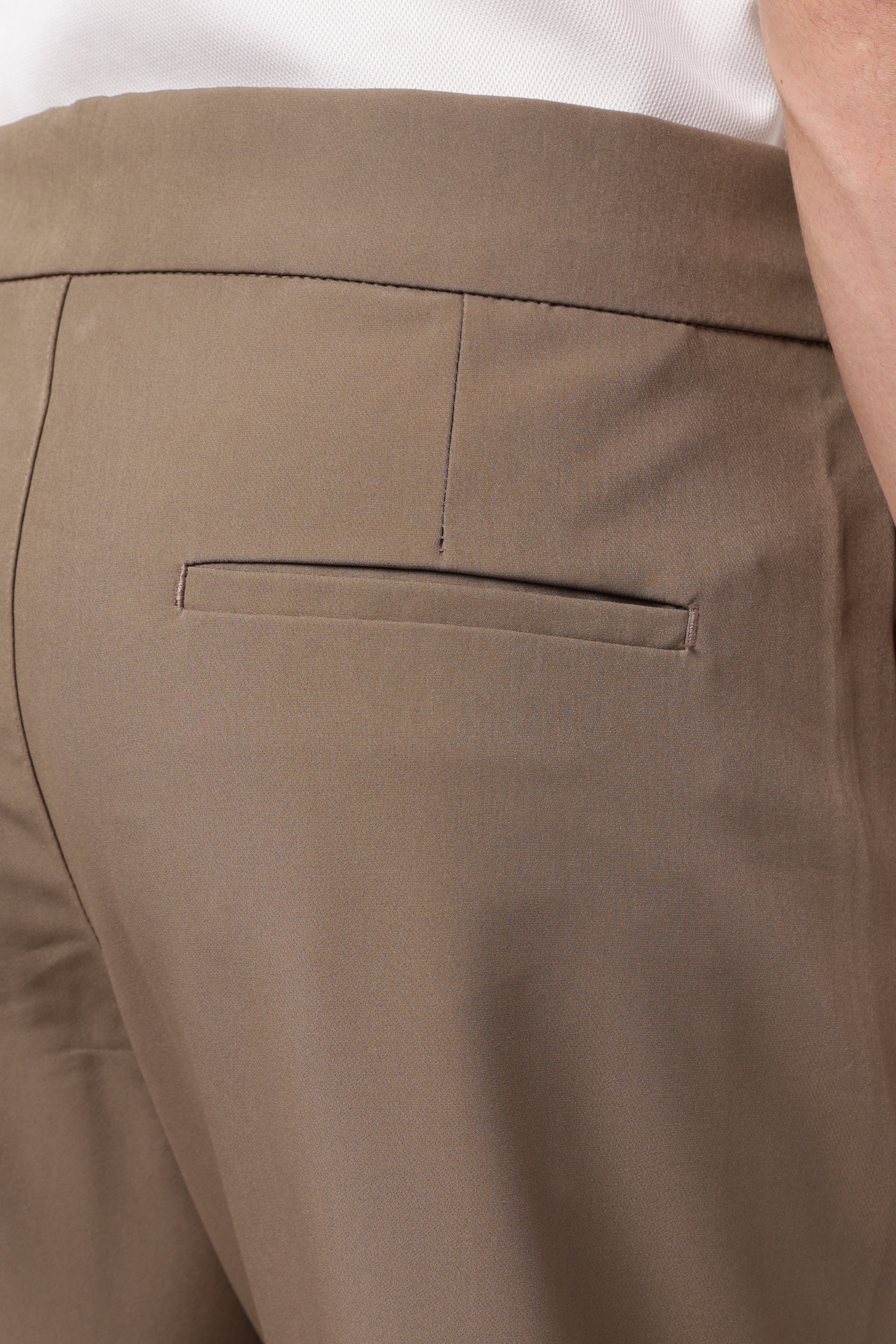 Taupe Tailored Italian style Khaki  Pants
