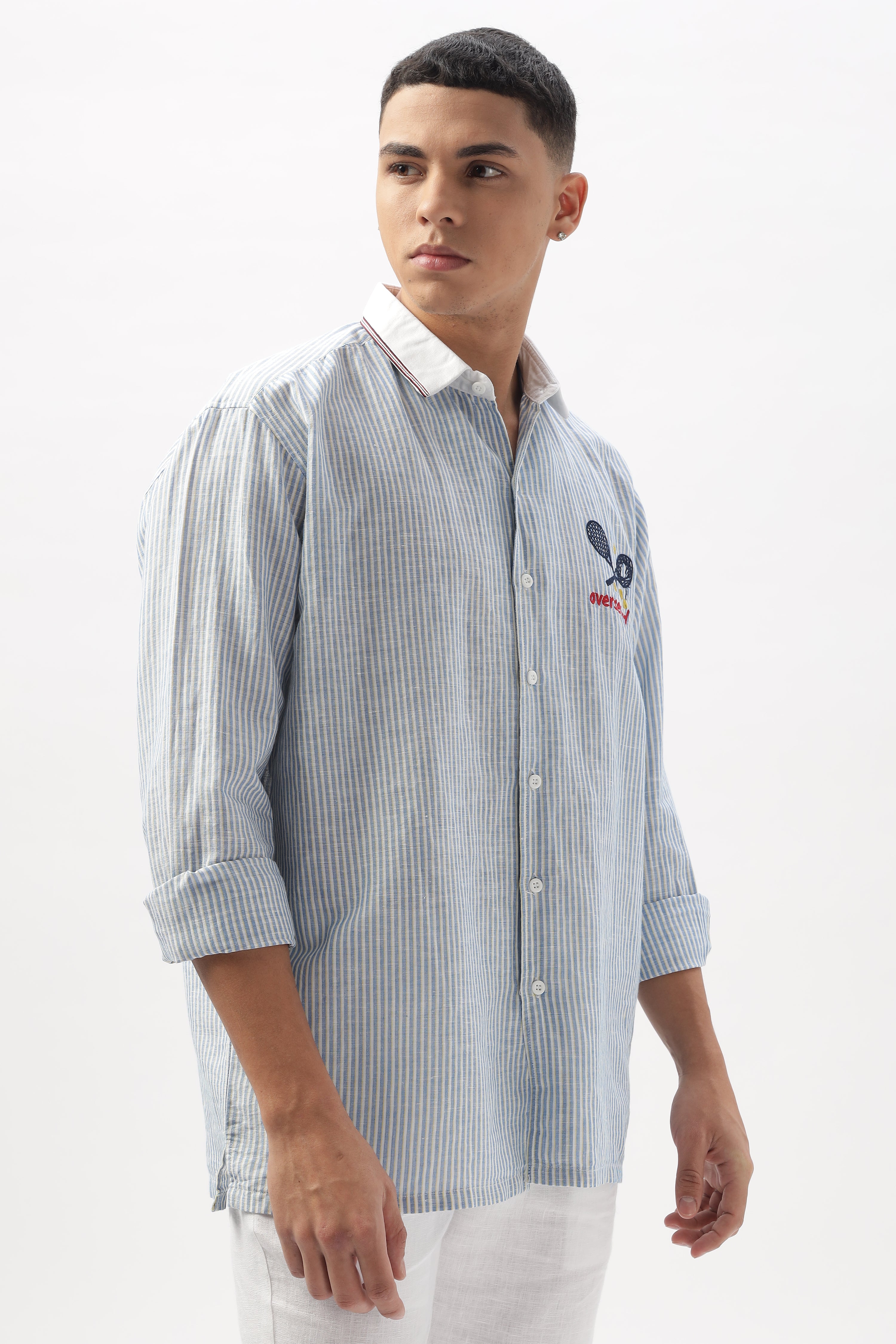 Nouveau Riche Stripes 100% Cotton Shirt