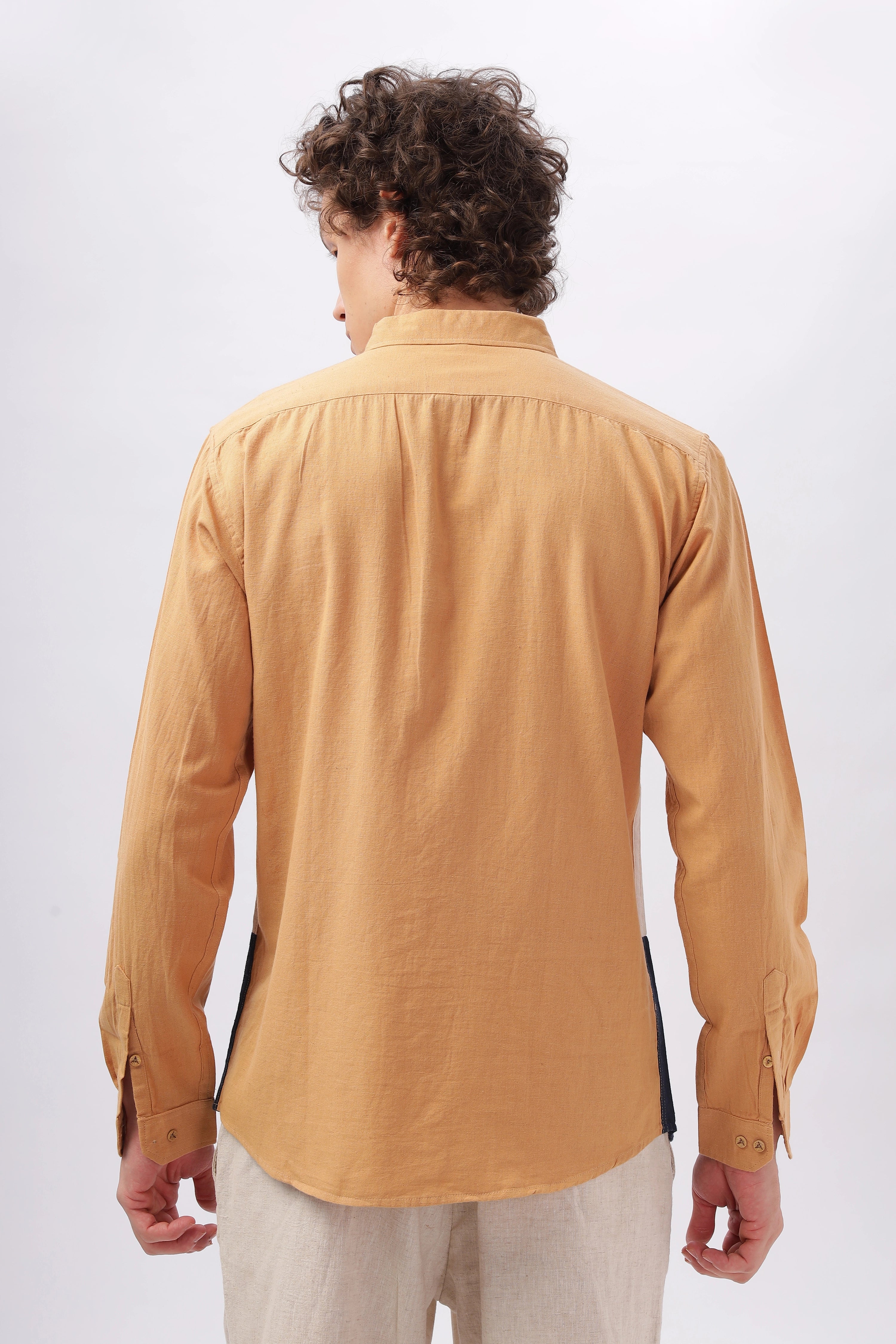 Cut & Sew Mumbai Hue Cotton Shirt