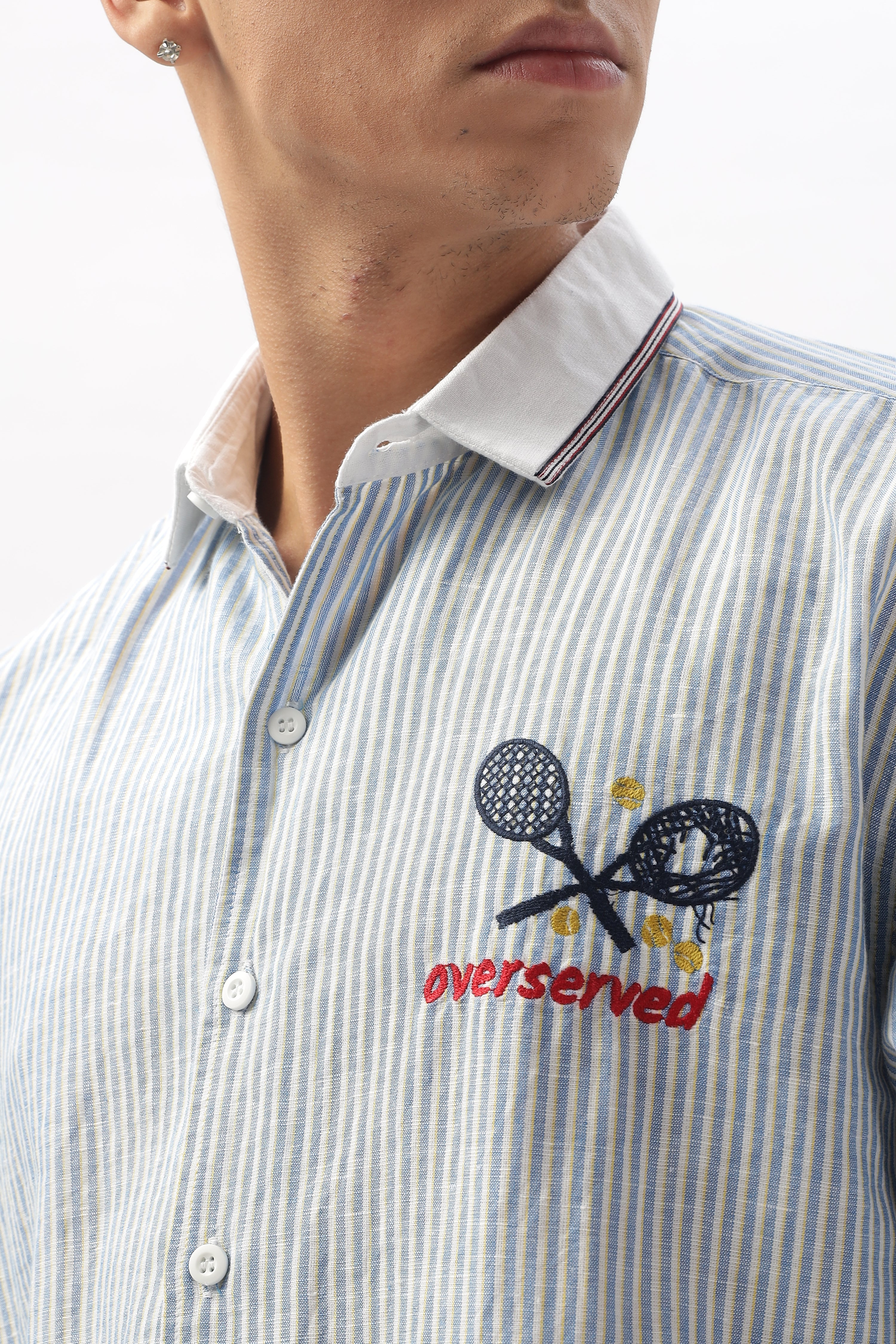 Nouveau Riche Stripes 100% Cotton Shirt