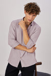 Dusty Purple 100% Linen 44 Lea Shirt