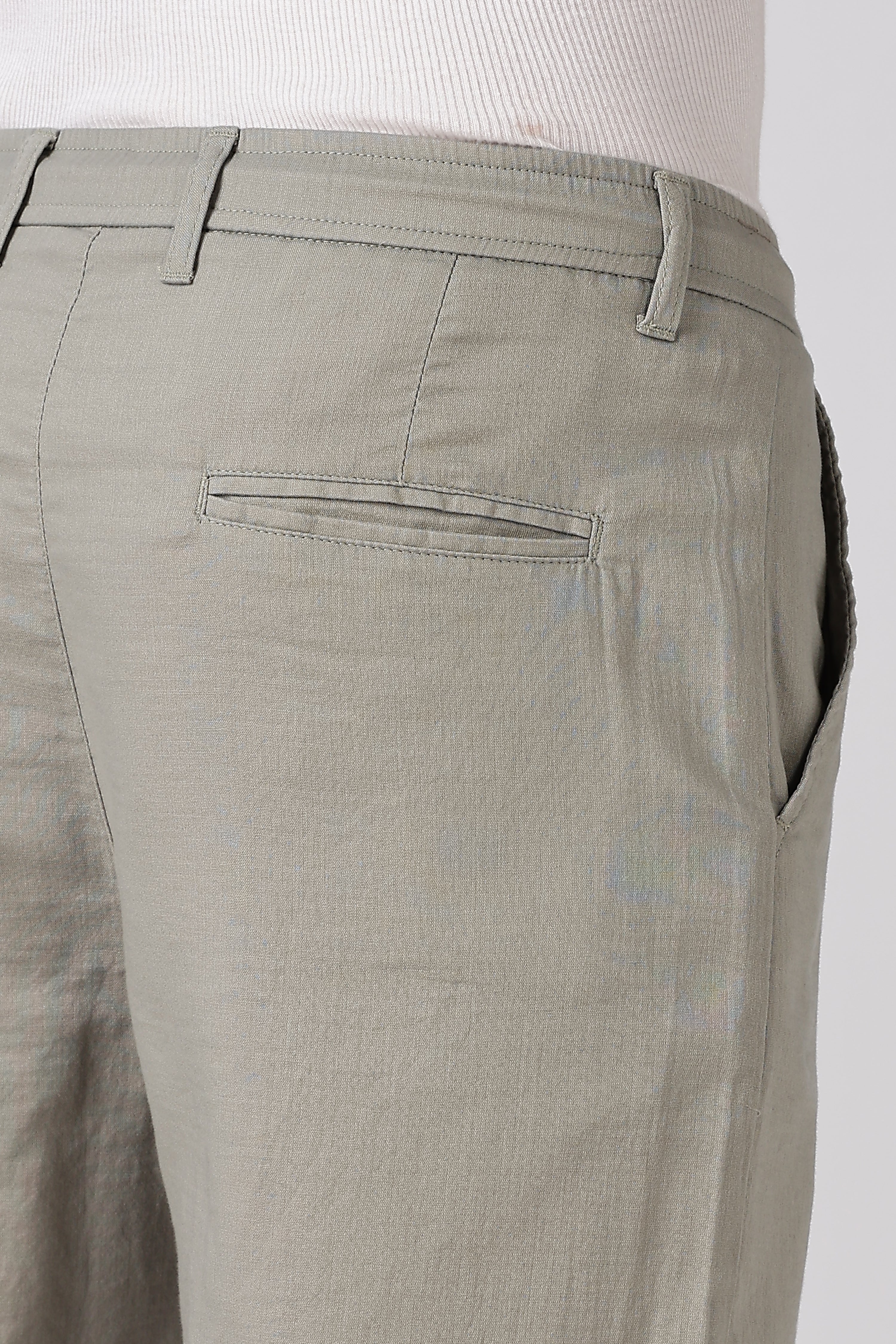 Stand at Ease 100% Cotton Straight Fit Grey Pant