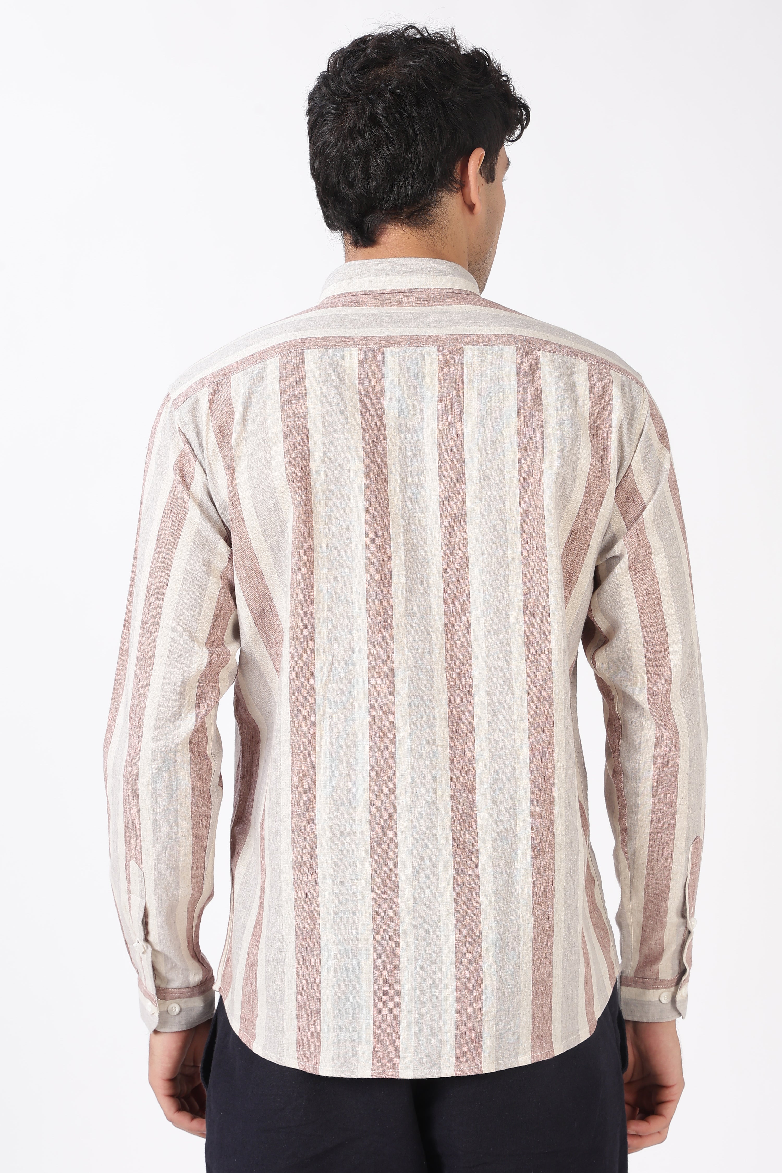 Ace of Spades Cotton Regular Fit Pink Embroidered Shirt