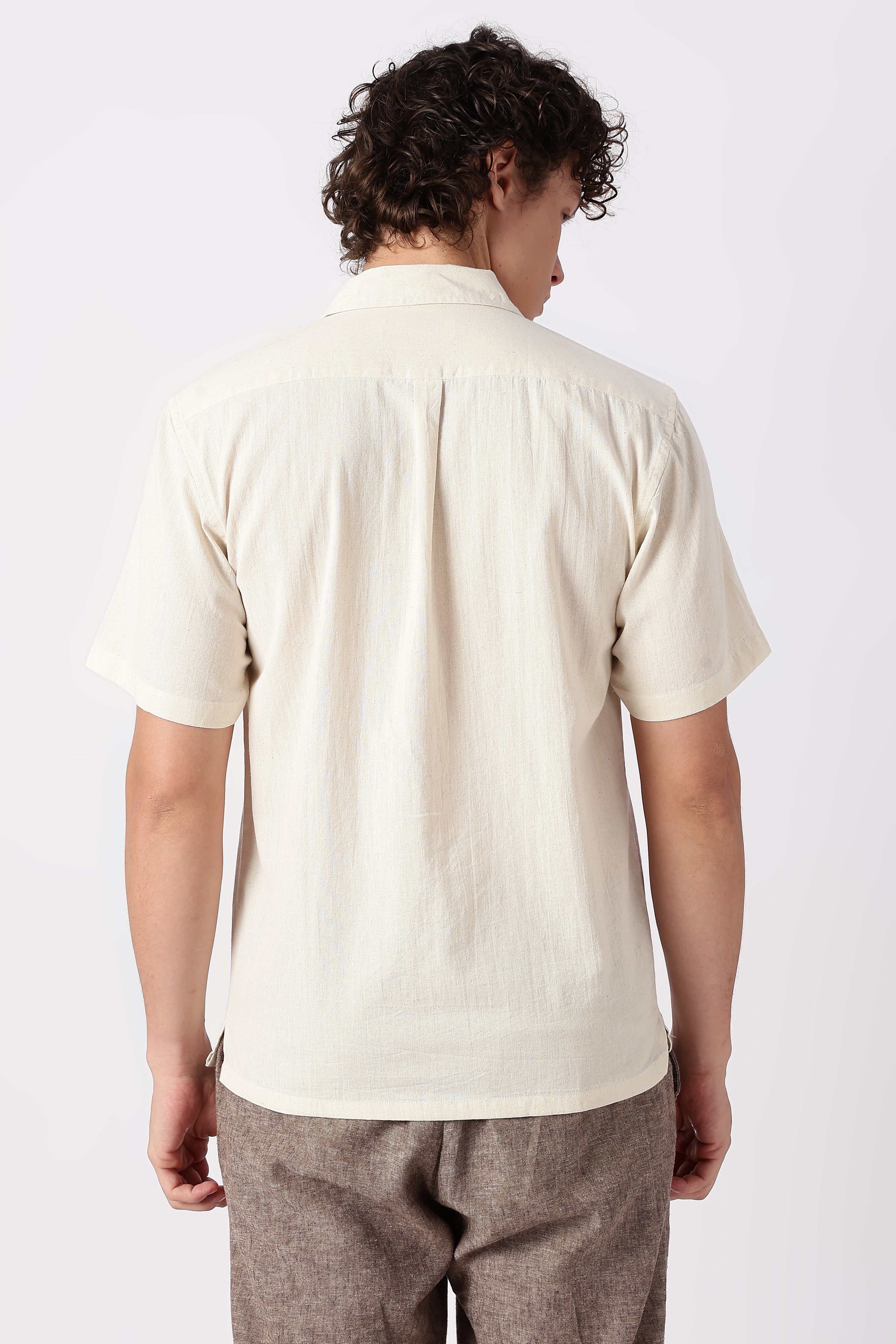 Atlas Mosaic Printed Cuban Collar Shirt