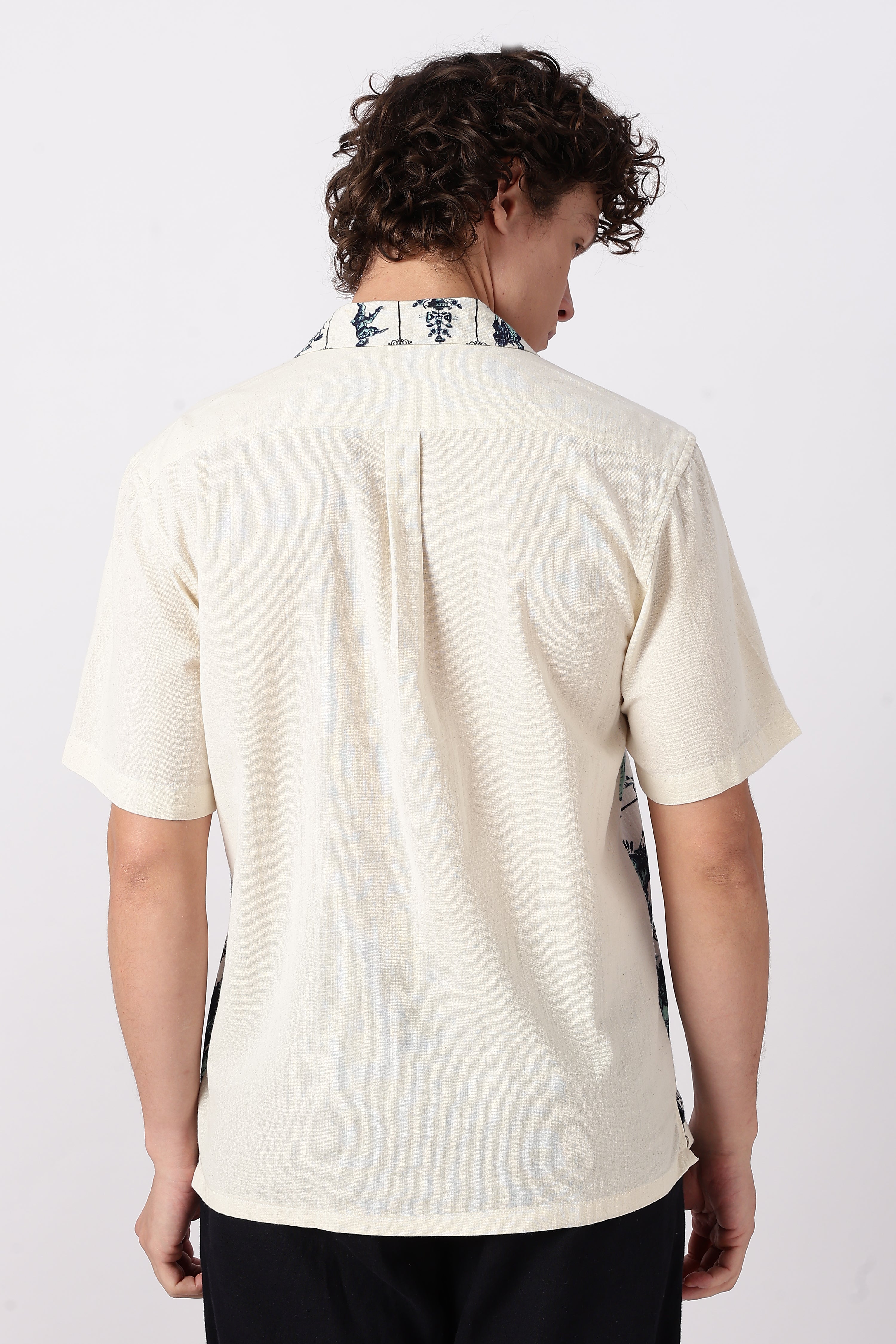 Heritage Rider Printed Cuban Collar Shirt
