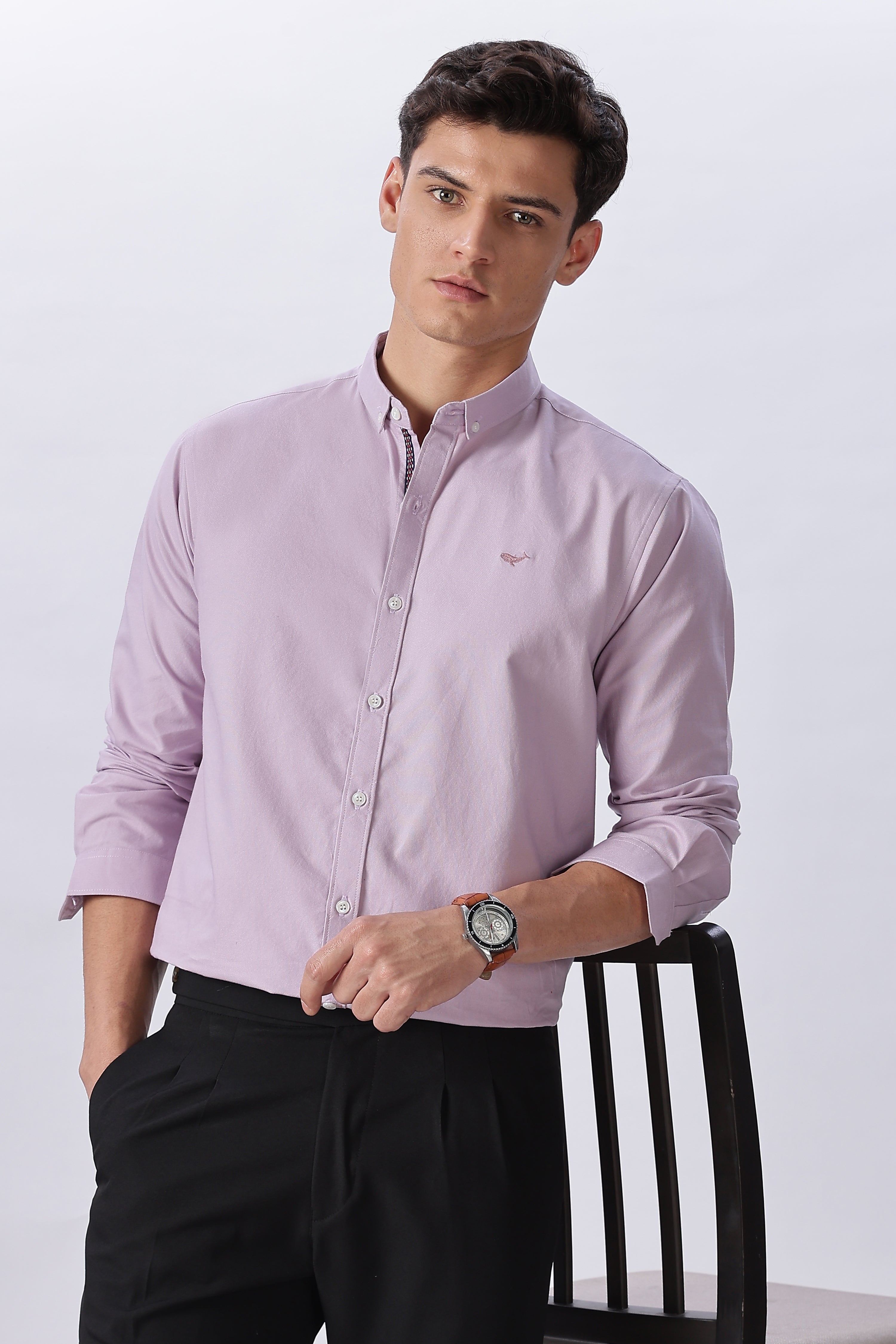 Lagos Lilac  Pre-washed Oxford Shirt