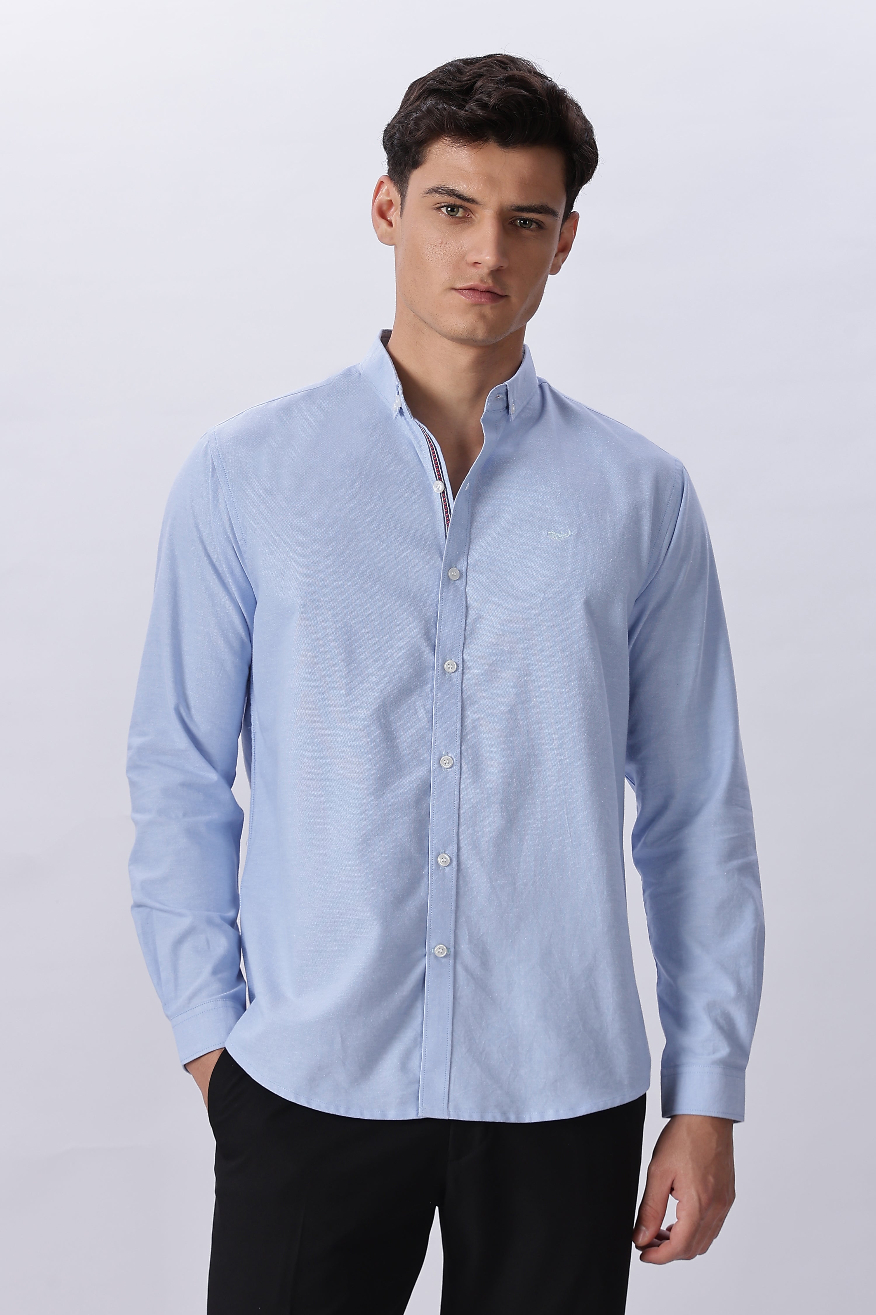 Classic Blue Pre-washed Oxford Shirt