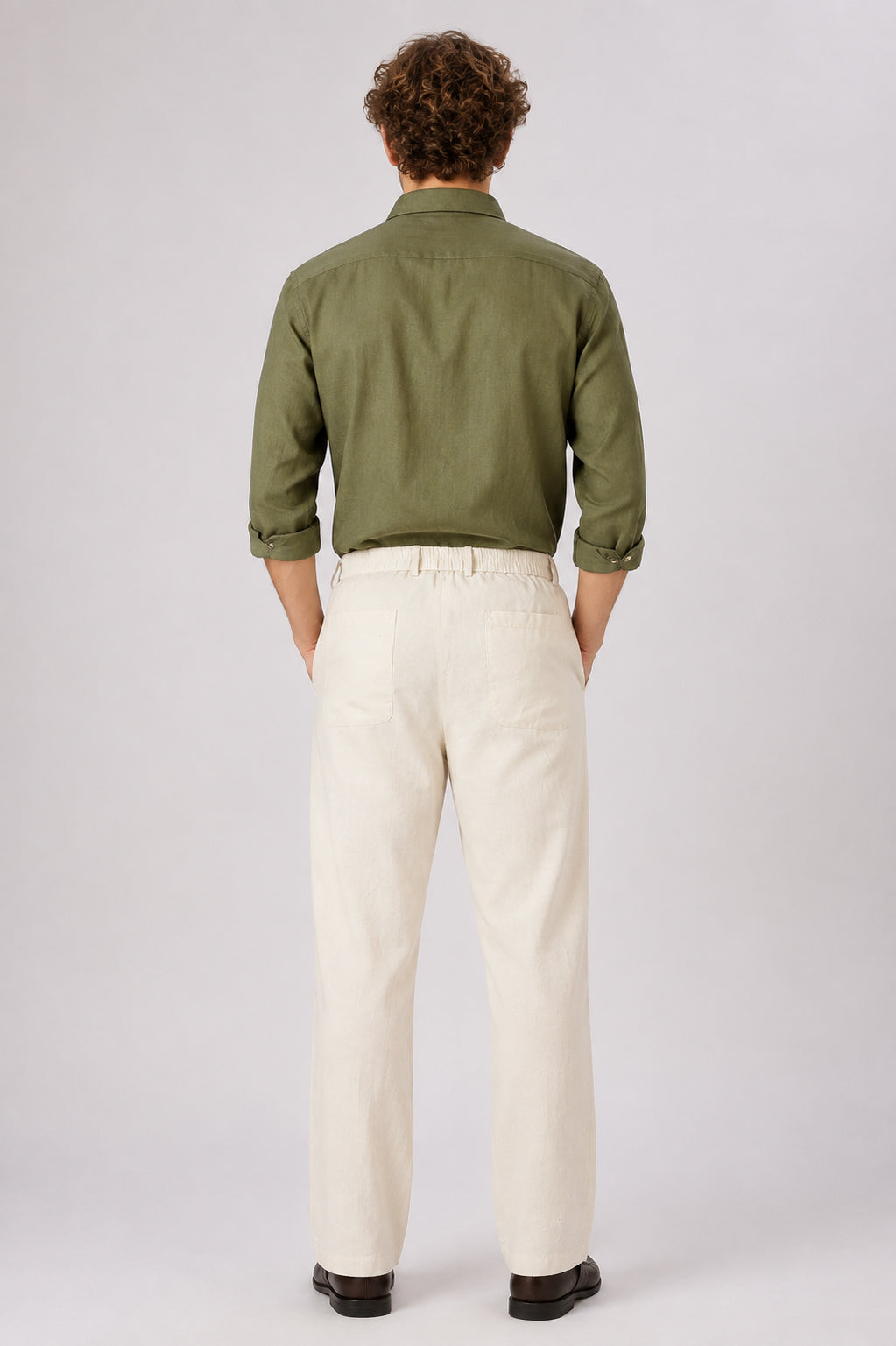Green 100% Linen Cotton Co-ordinated Outfits for Mens