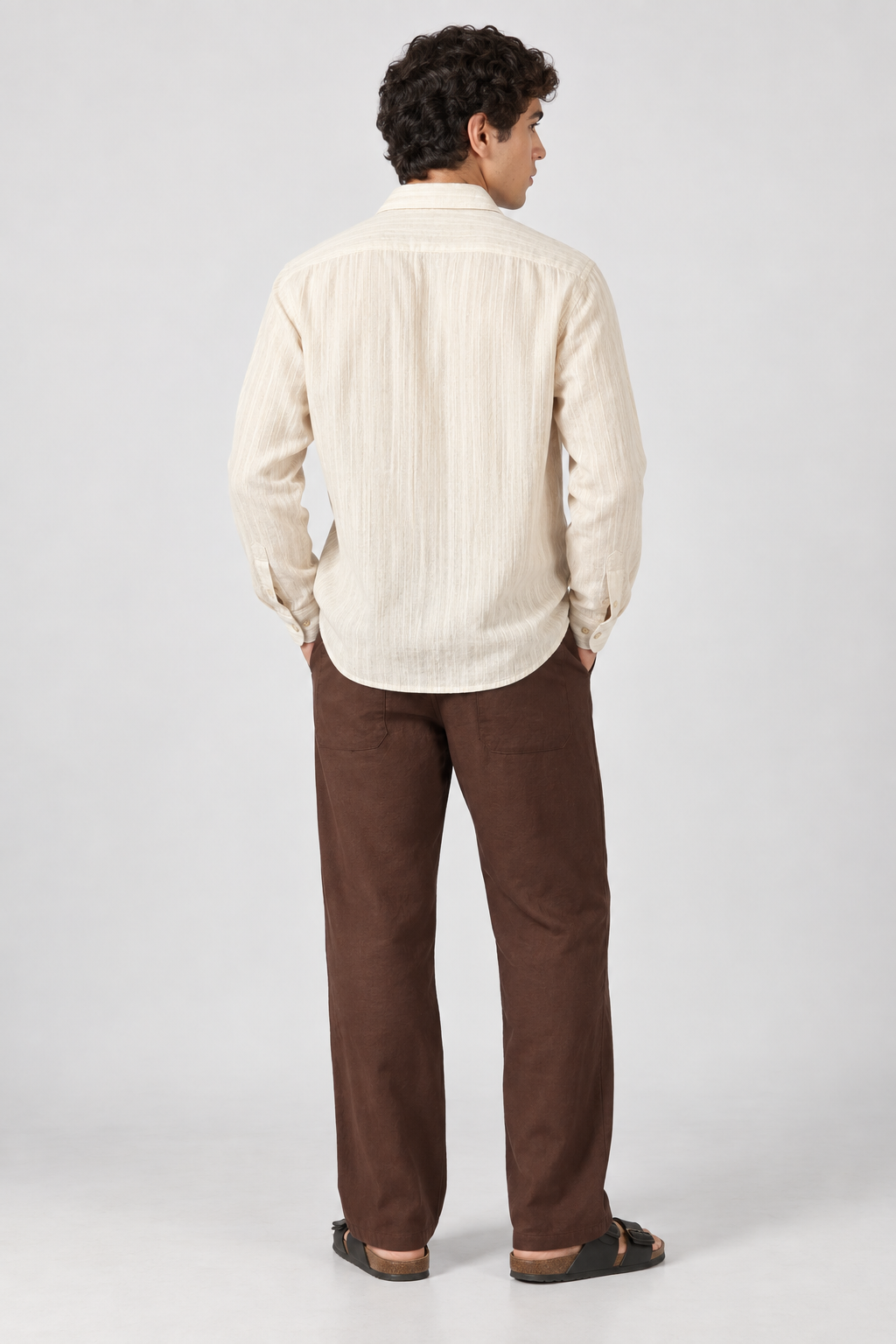 Textured Johnny Collar 100% Cotton Co-ordinated Outfits for Men