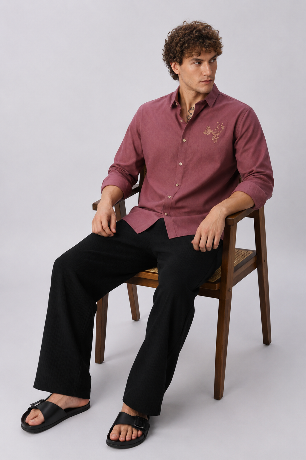 Pink & Black 100% Cotton Old Money Co-ordinated Outfits for Men