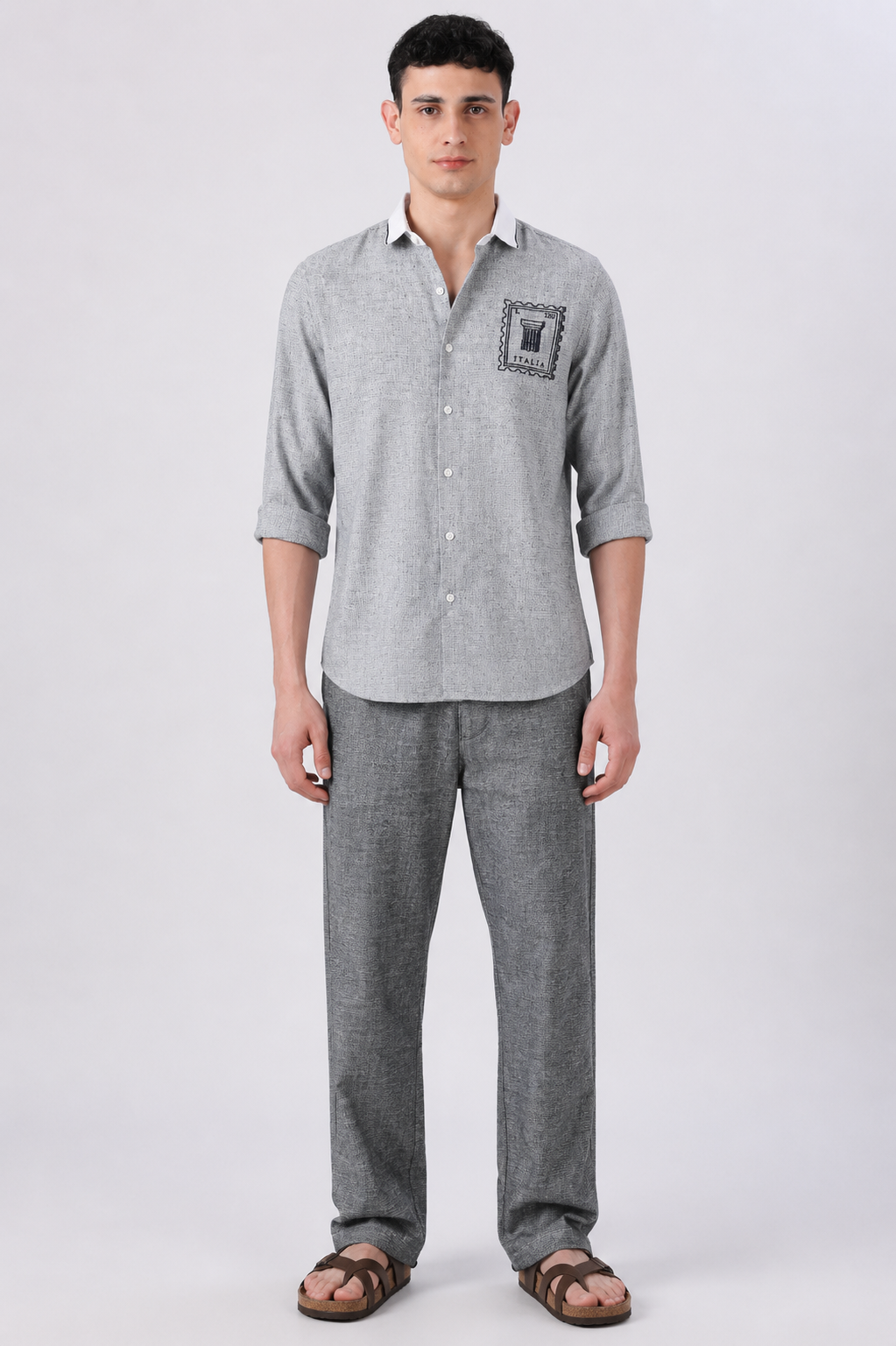 Italia Postmark 100% Cotton Co-ord Set outfit for men