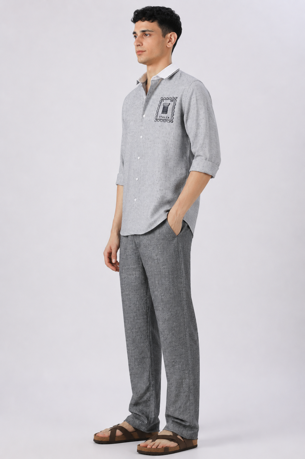 Italia Postmark 100% Cotton Co-ord Set outfit for men