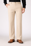 Camden Classic Structured Parallel Fit Beige Pants