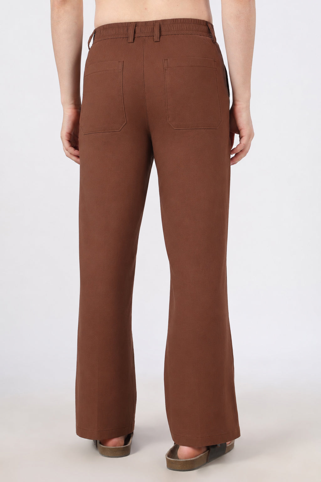Linen-style 100% Cotton Straight Fit Khaki Pant