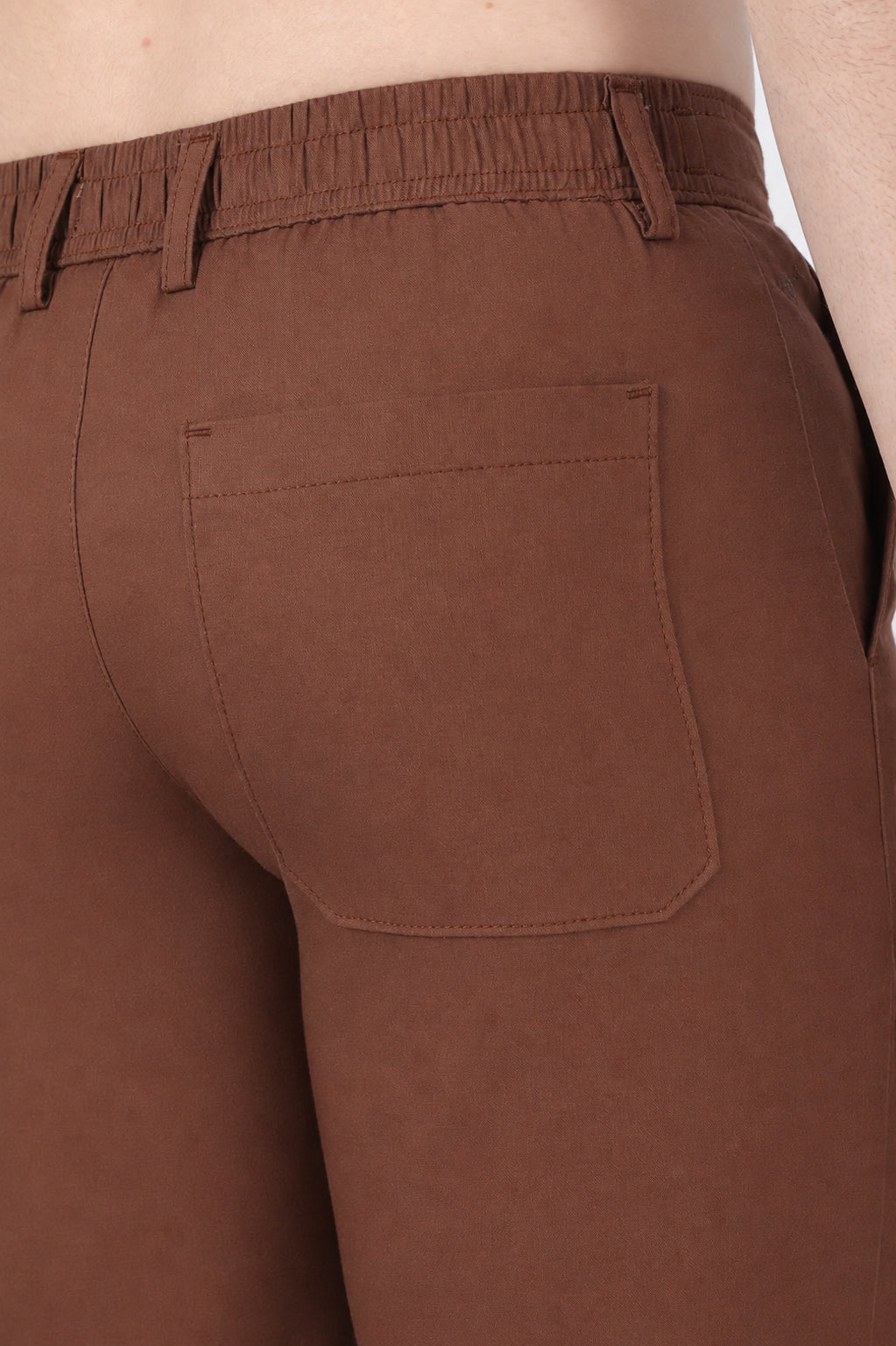 Linen-style 100% Cotton Straight Fit Khaki Pant