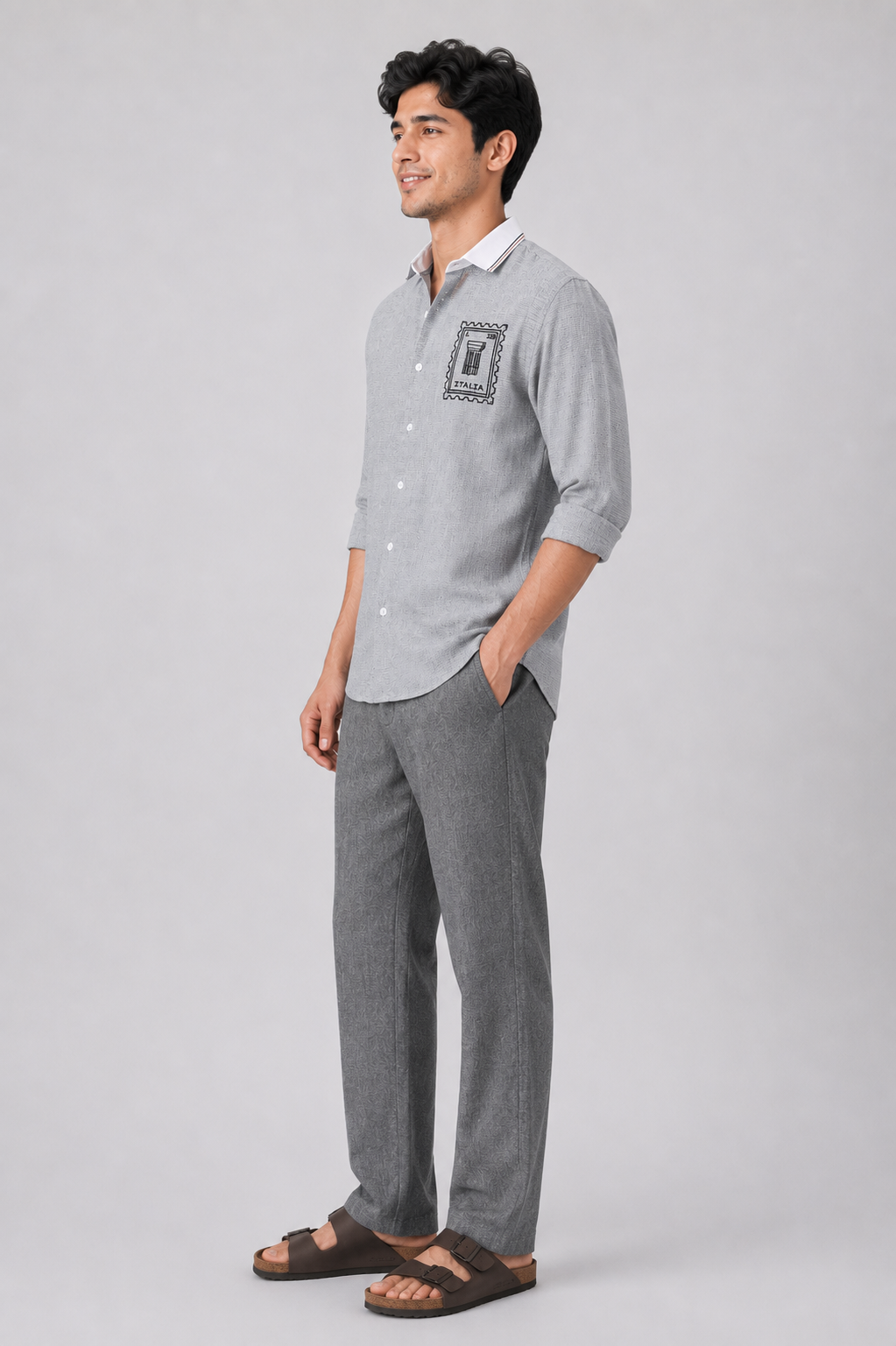 Italia Postmark 100% Cotton Co-ord Set outfit for men