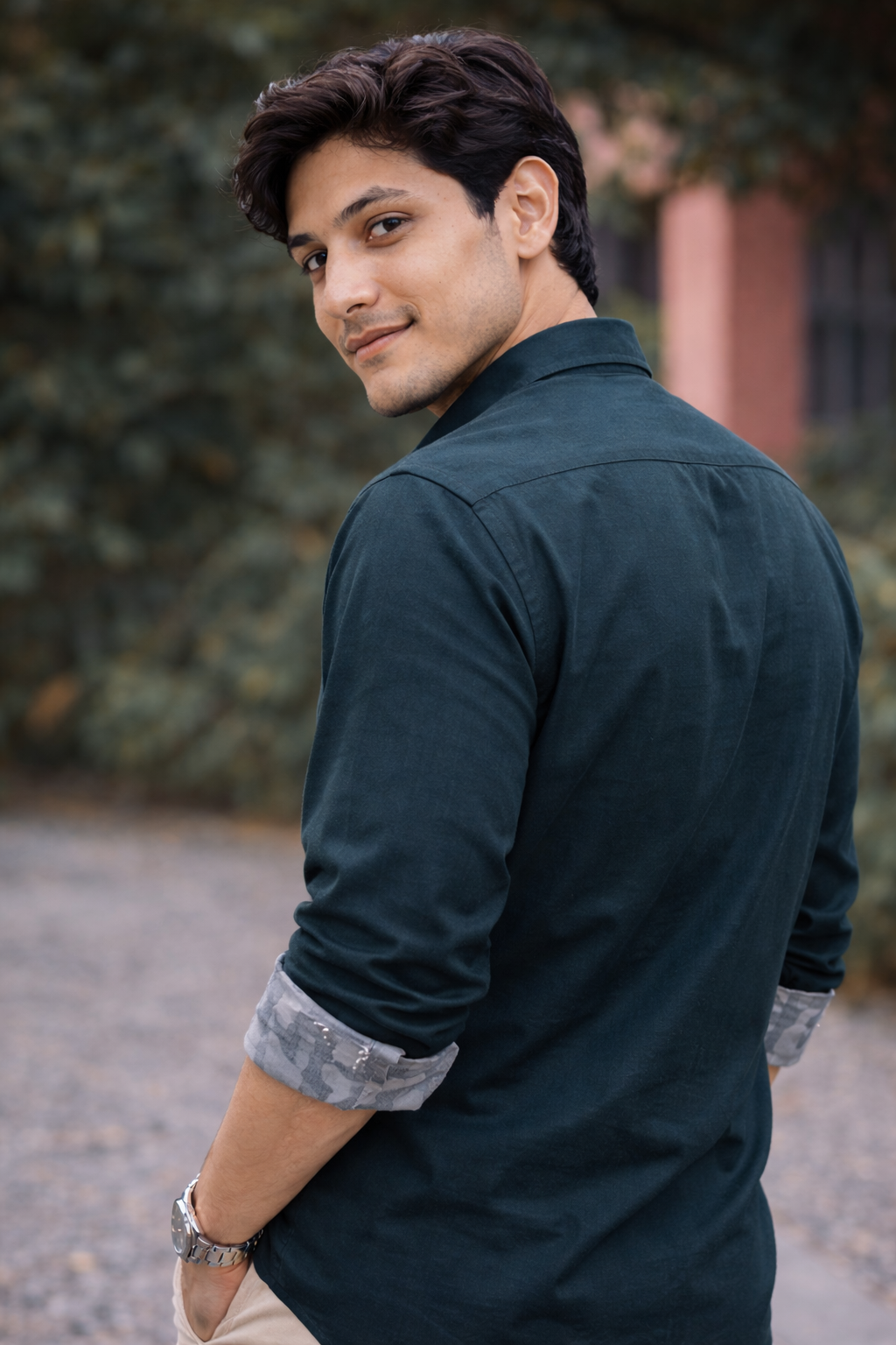 Roman Colosseum Vista Embroidered Shirt