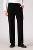 Classic Structured Parallel Fit Black Pants