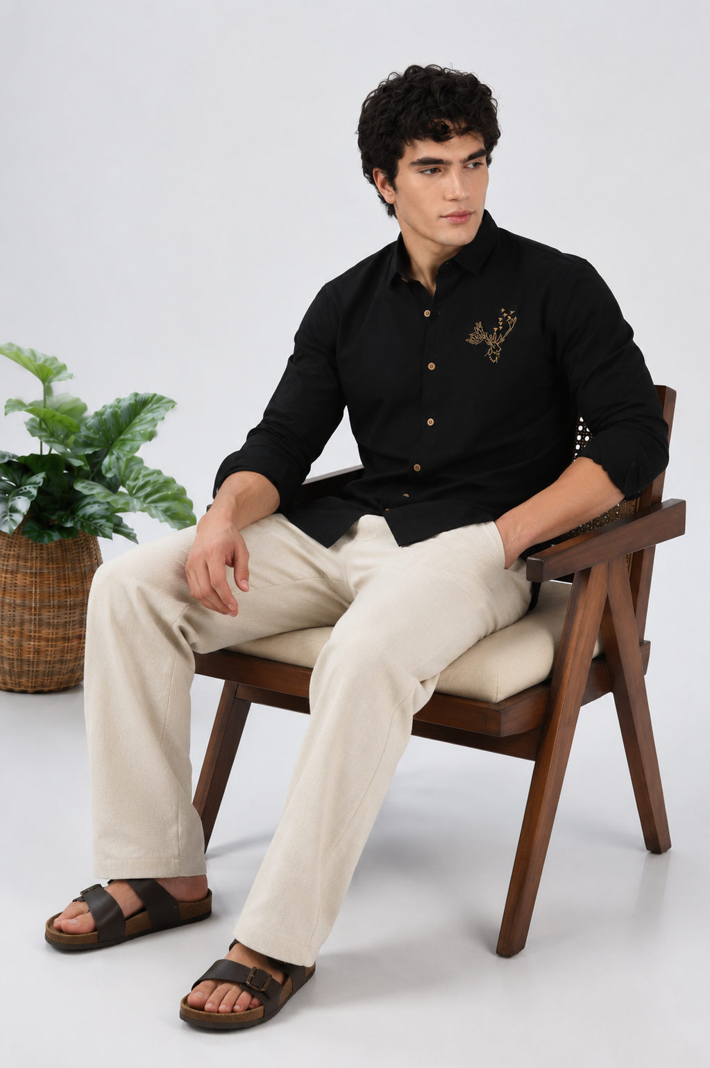 Black & Beige Old Money Co-ordinated Outfits for men