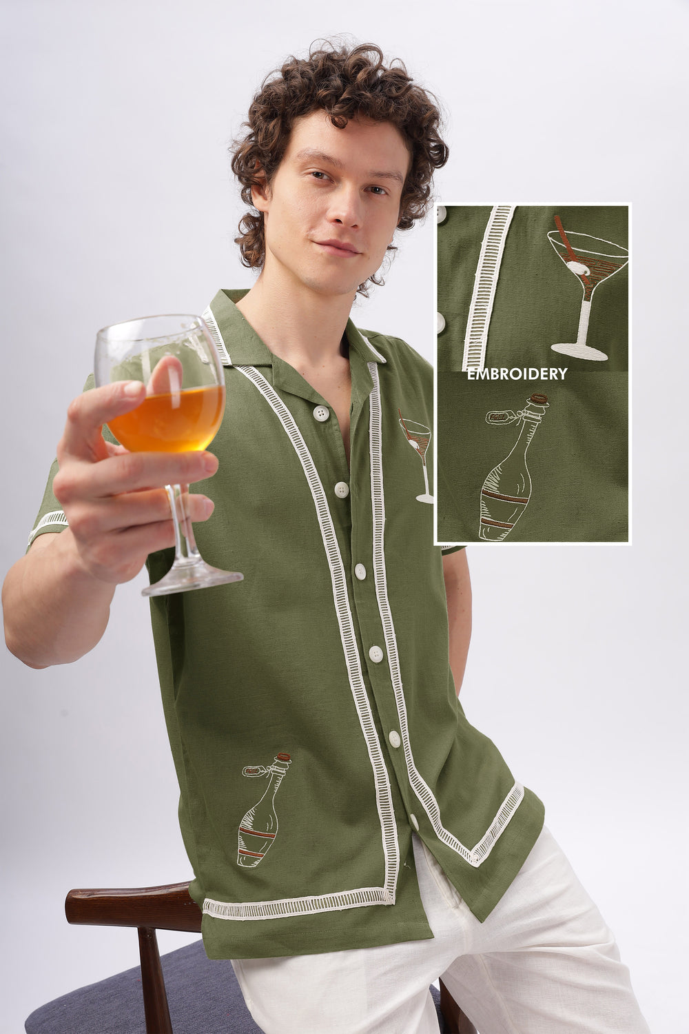Buy Mens Embroidered Shirts Online - Hamptons