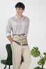 Countryside Cotton Box Fit Full Sleeve Grey Printed Shirt