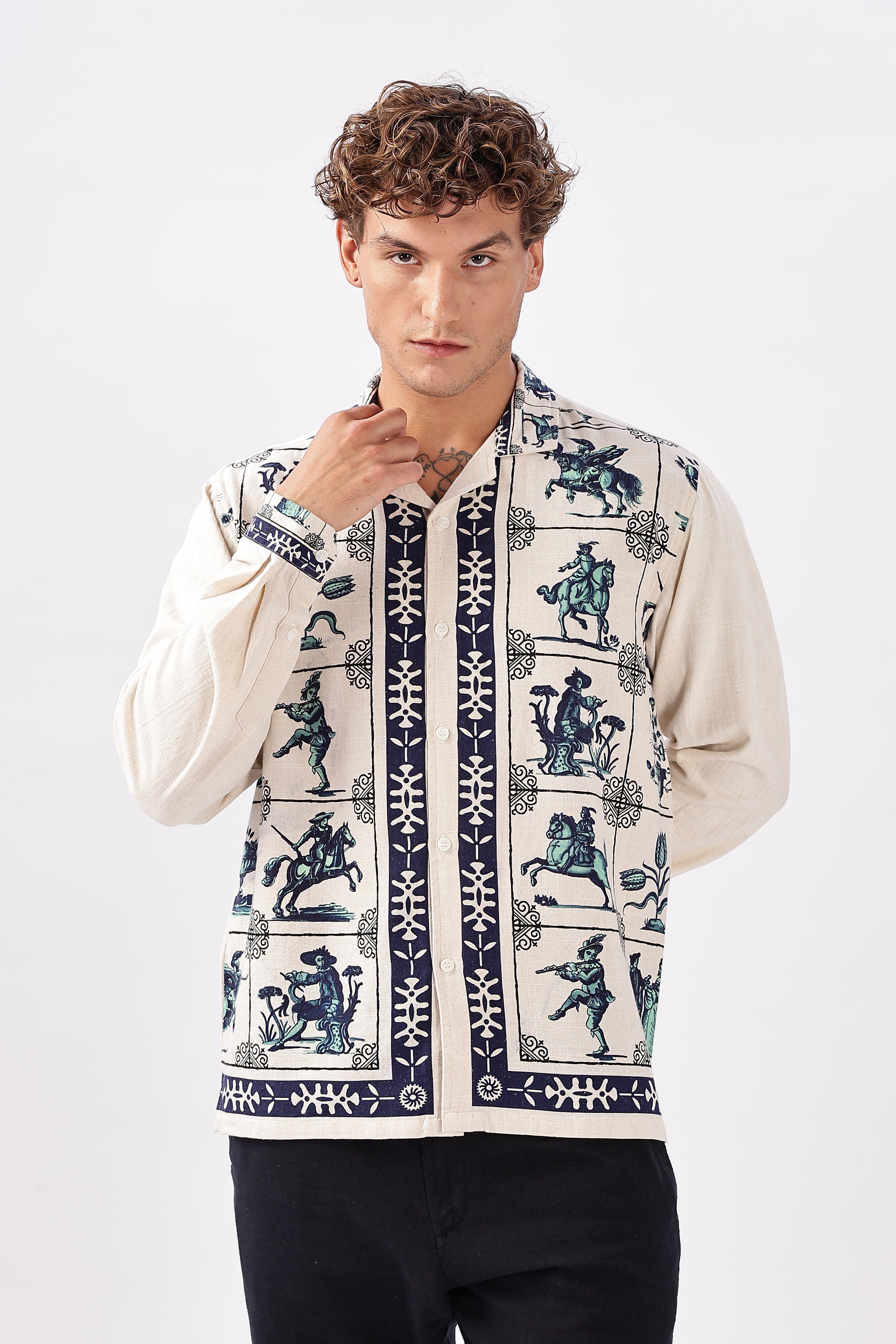Riders of the Lost Print Storyboard Printed Shirt