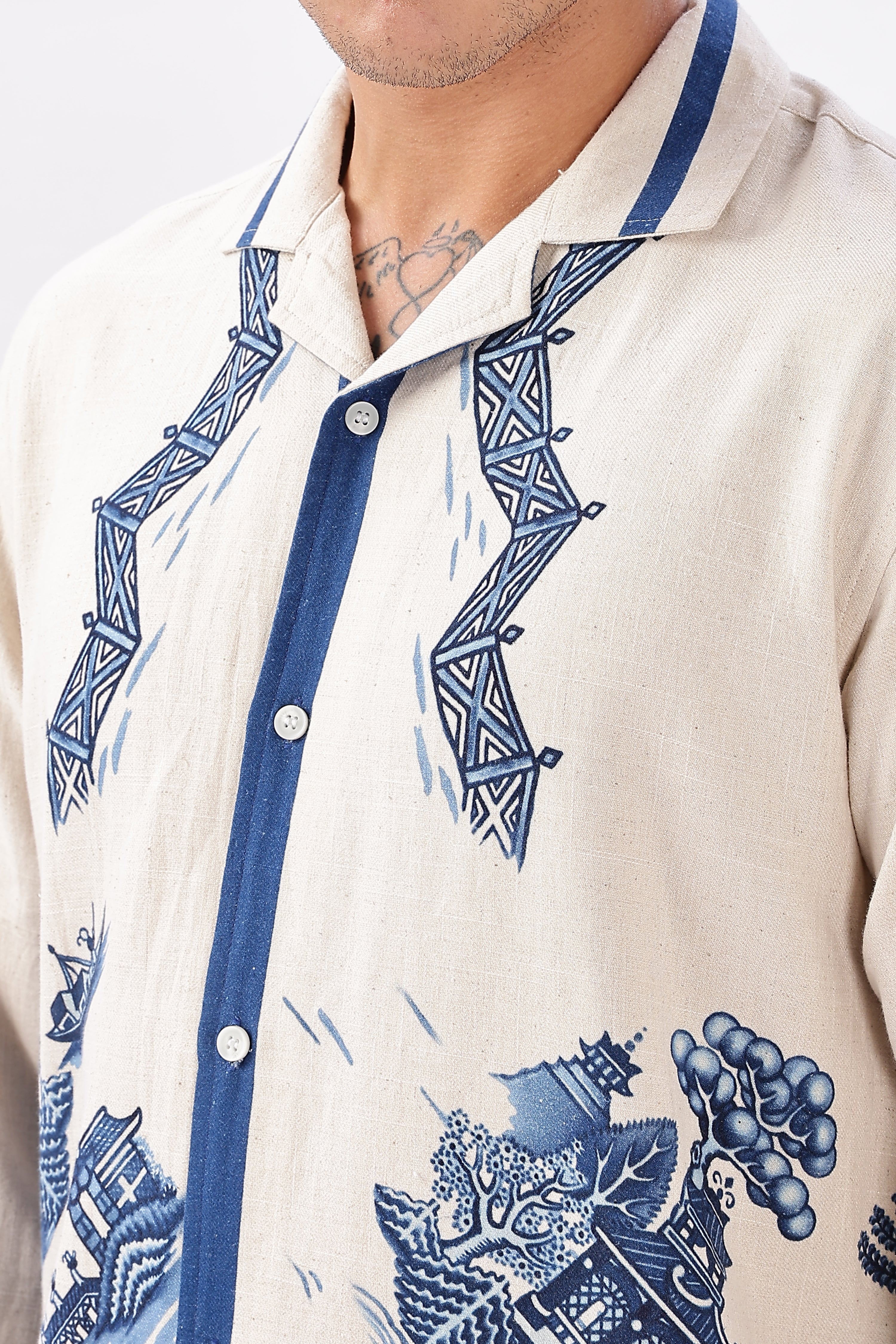 Somewhere Between Kyoto & Kochi Printed Shirt