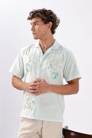 Best Seller Floral Embroidery Box Fit Shirt