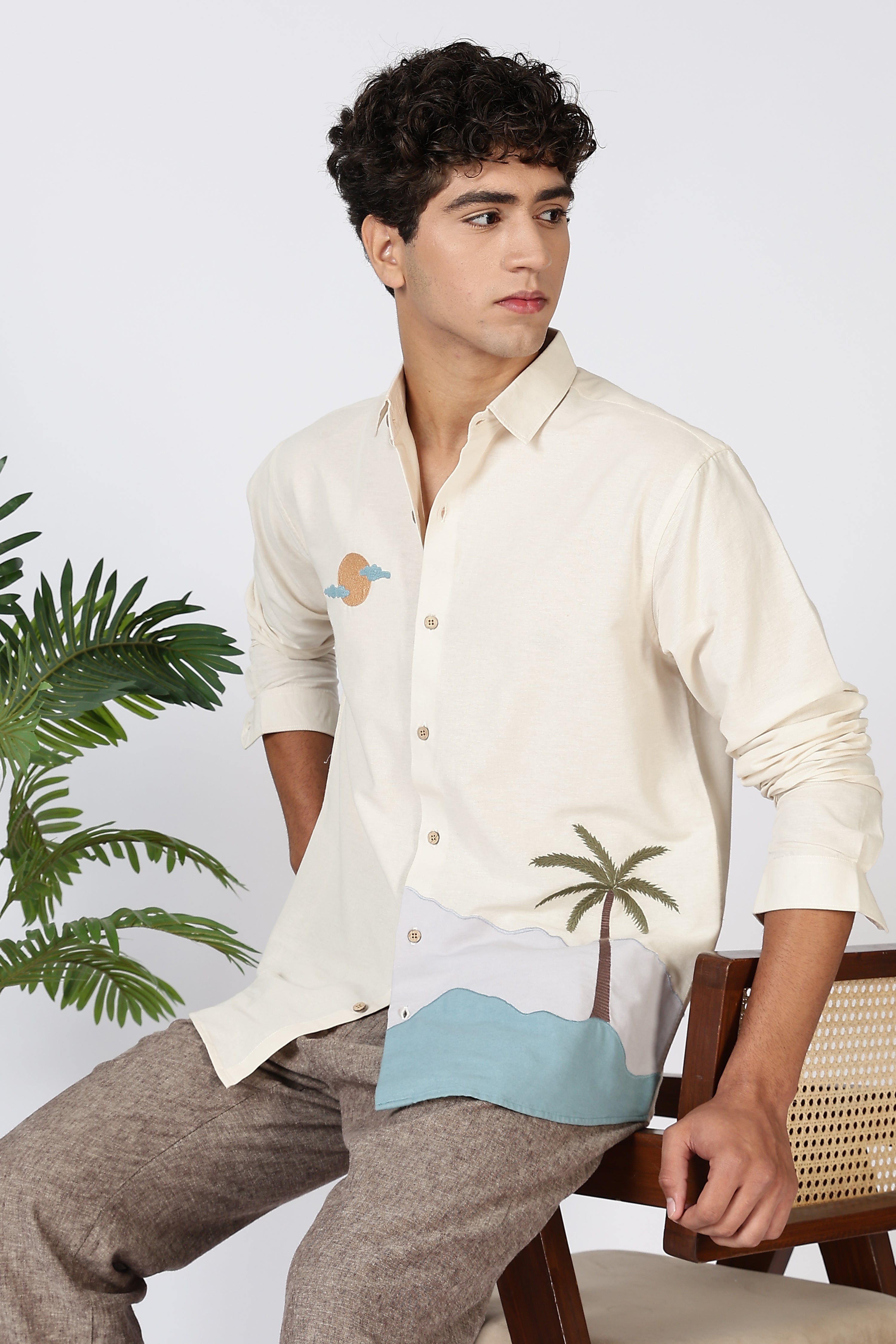 Coastal Mirage Embroidered Shirt