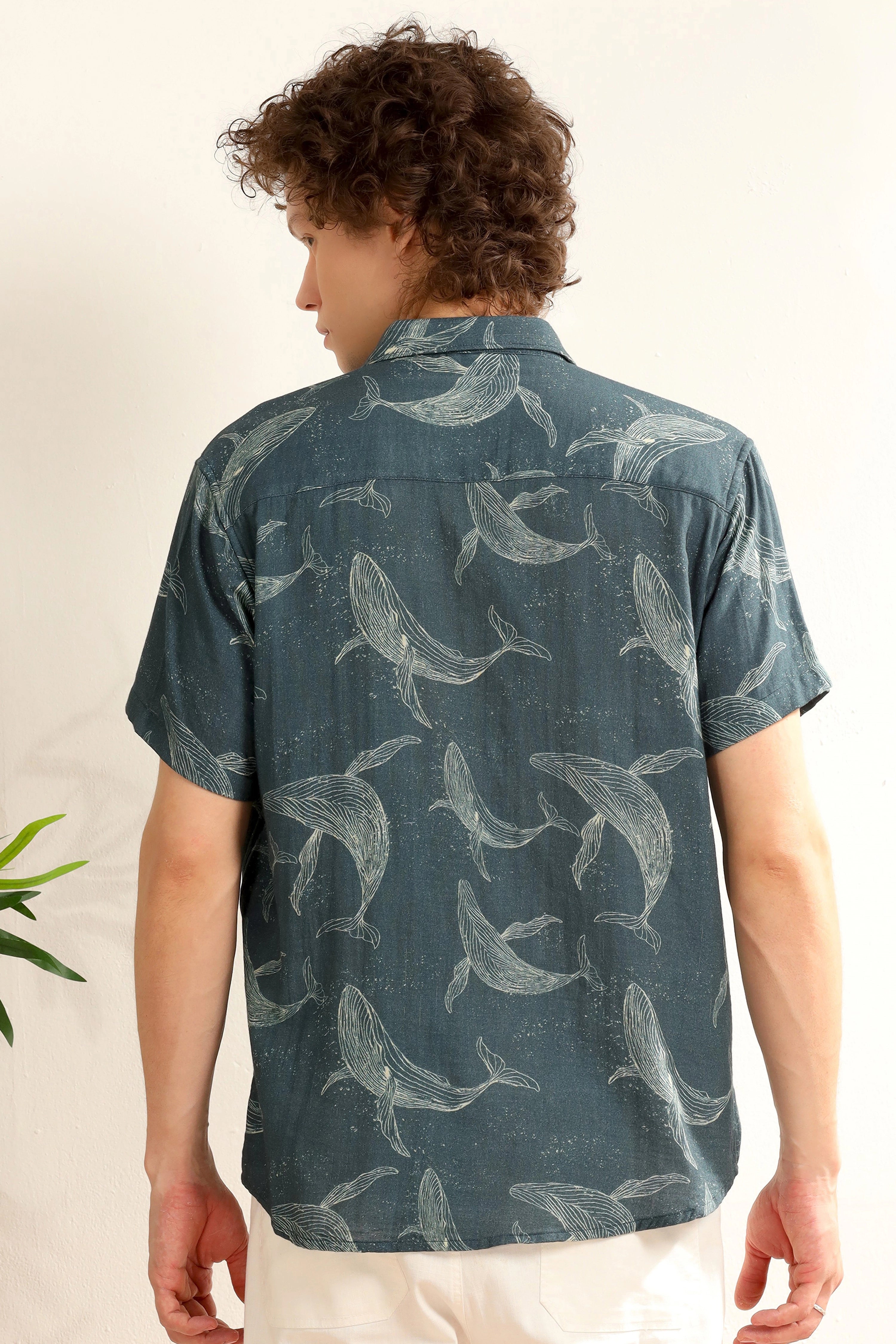 Founder's Fav whale 100% cotton shirt