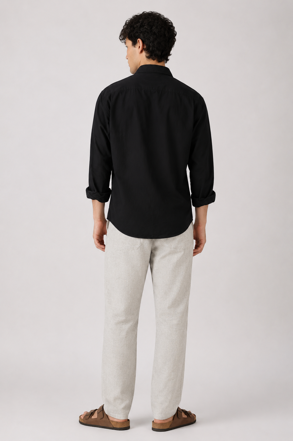 Black & Grey 100% Cotton Old Money Co-ordinated Outfits for Men